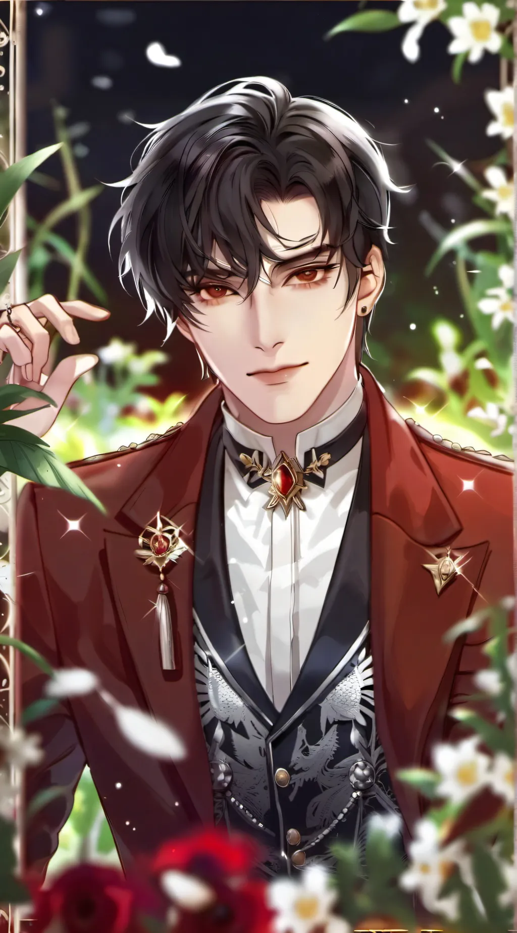 ai character: Valentino  background