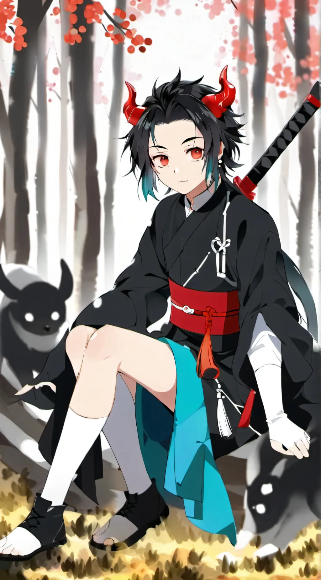 ai character: Demon slayer background