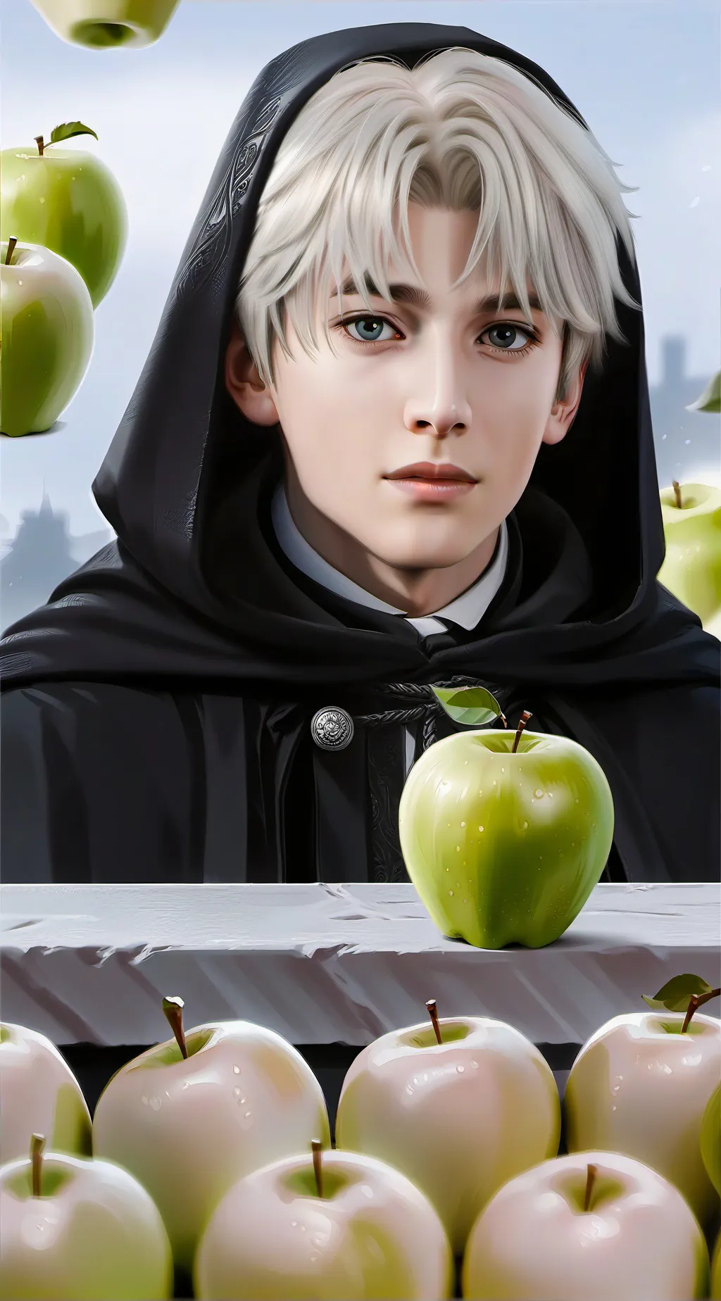 ai character: Darco💚🍏 background
