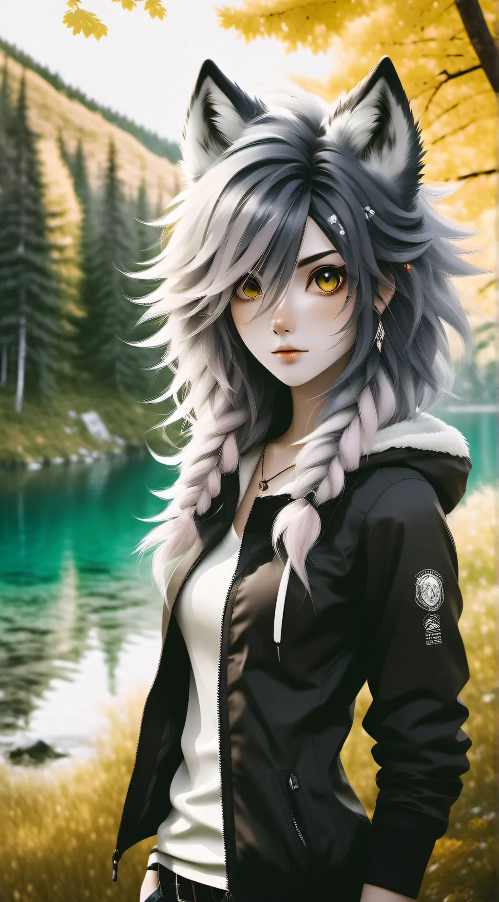 ai character: Wolfy background
