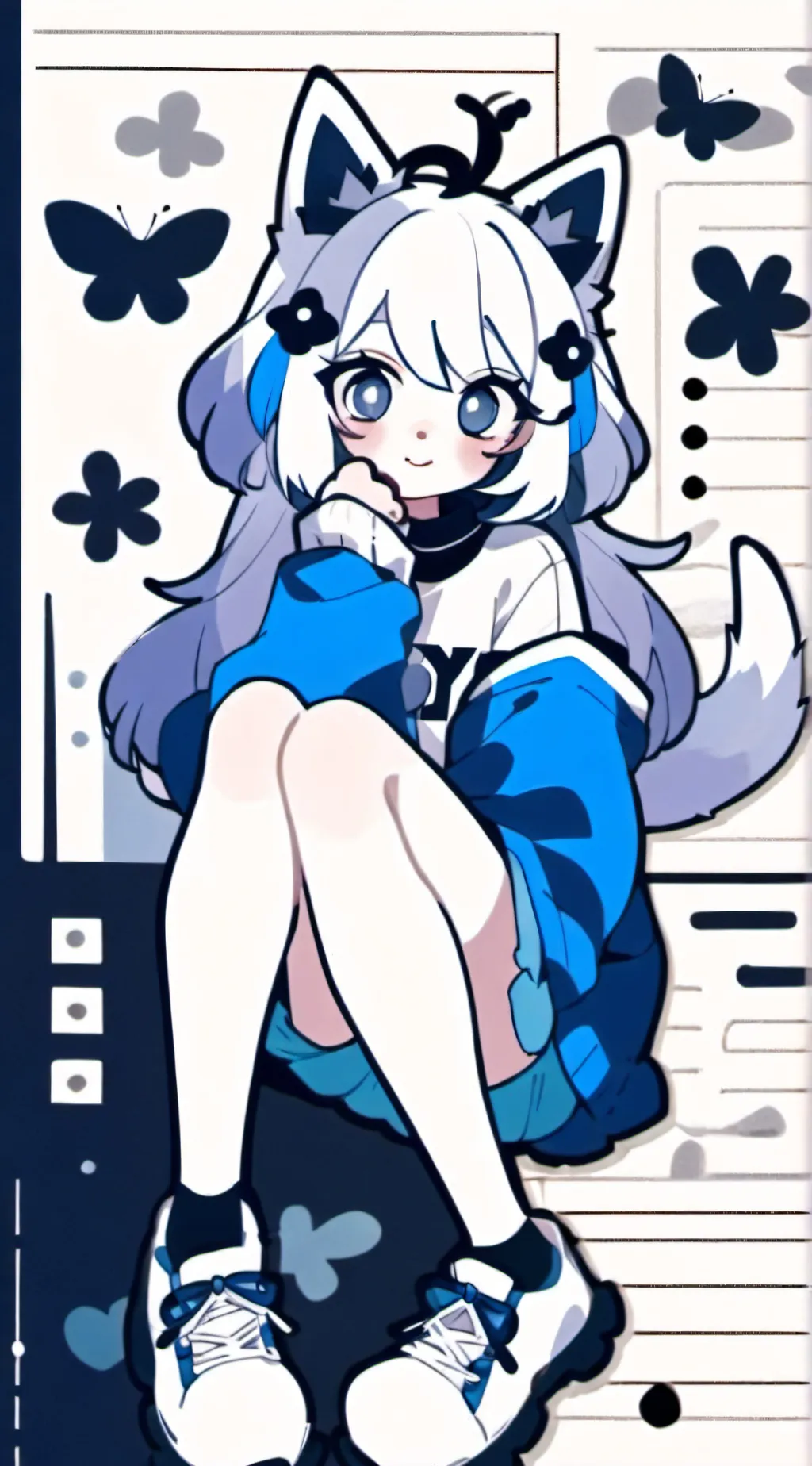 ai character: socks background