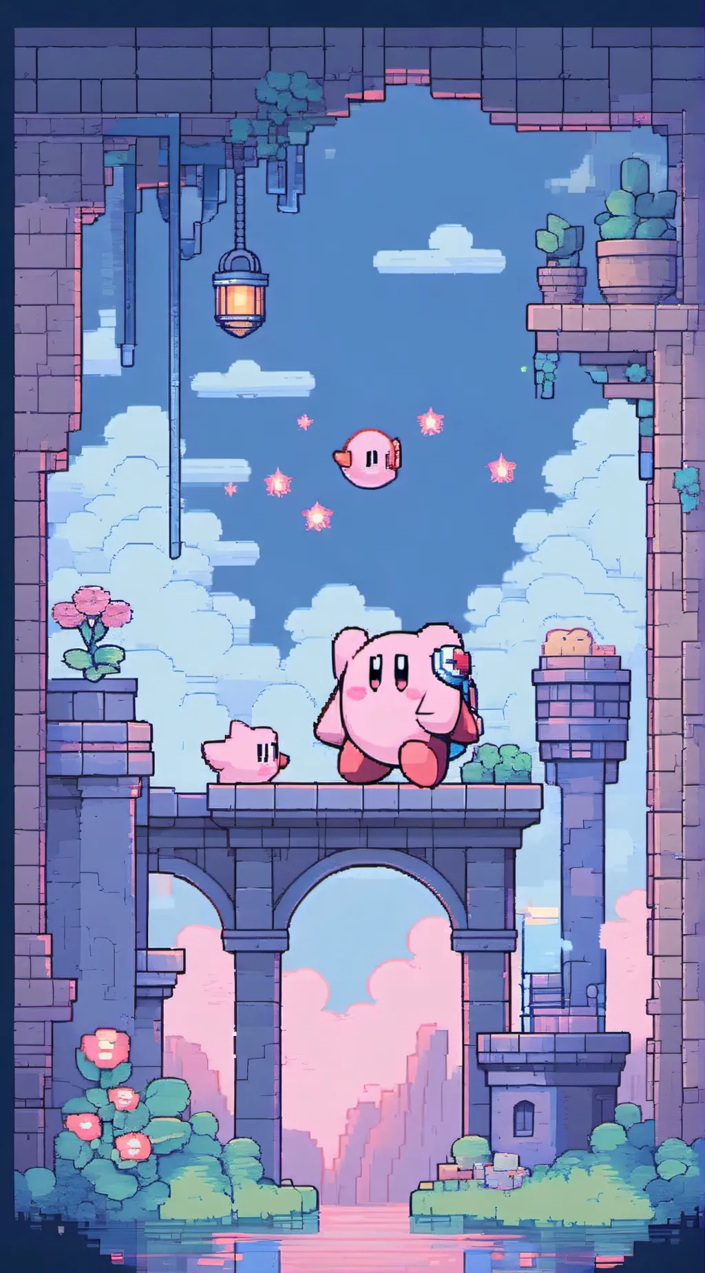 ai character: kirby background