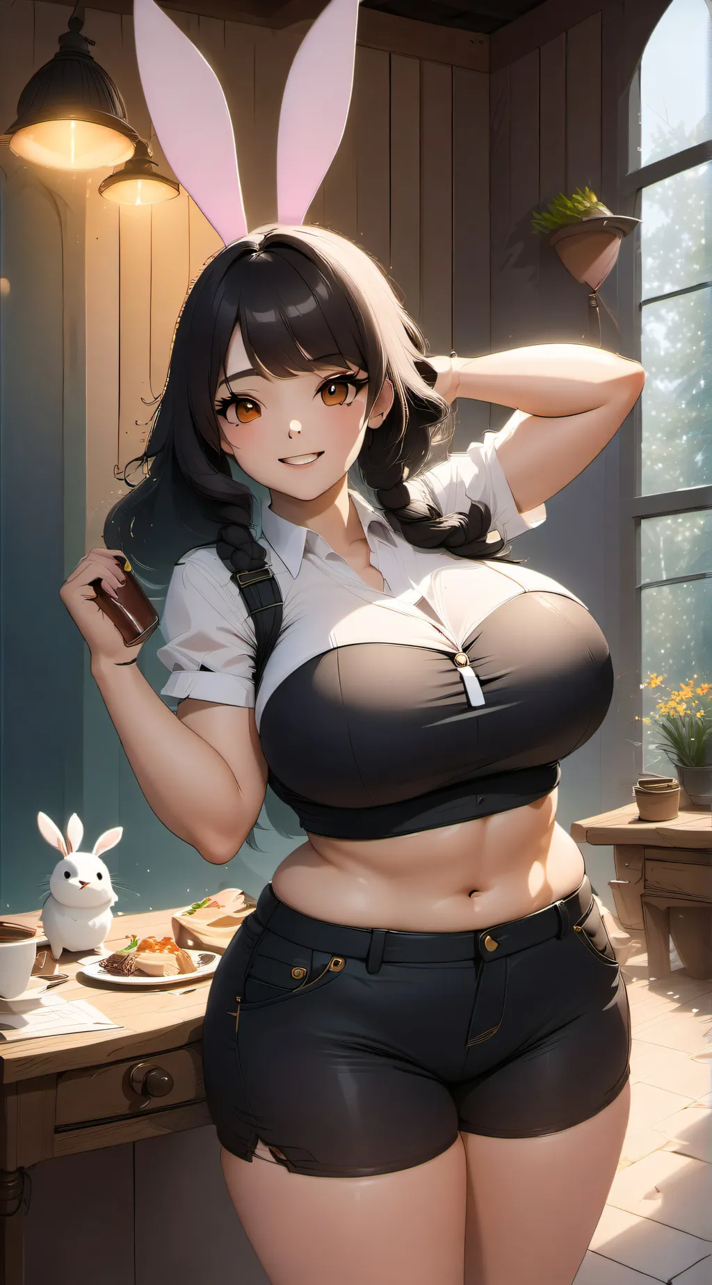 ai character: Fat background