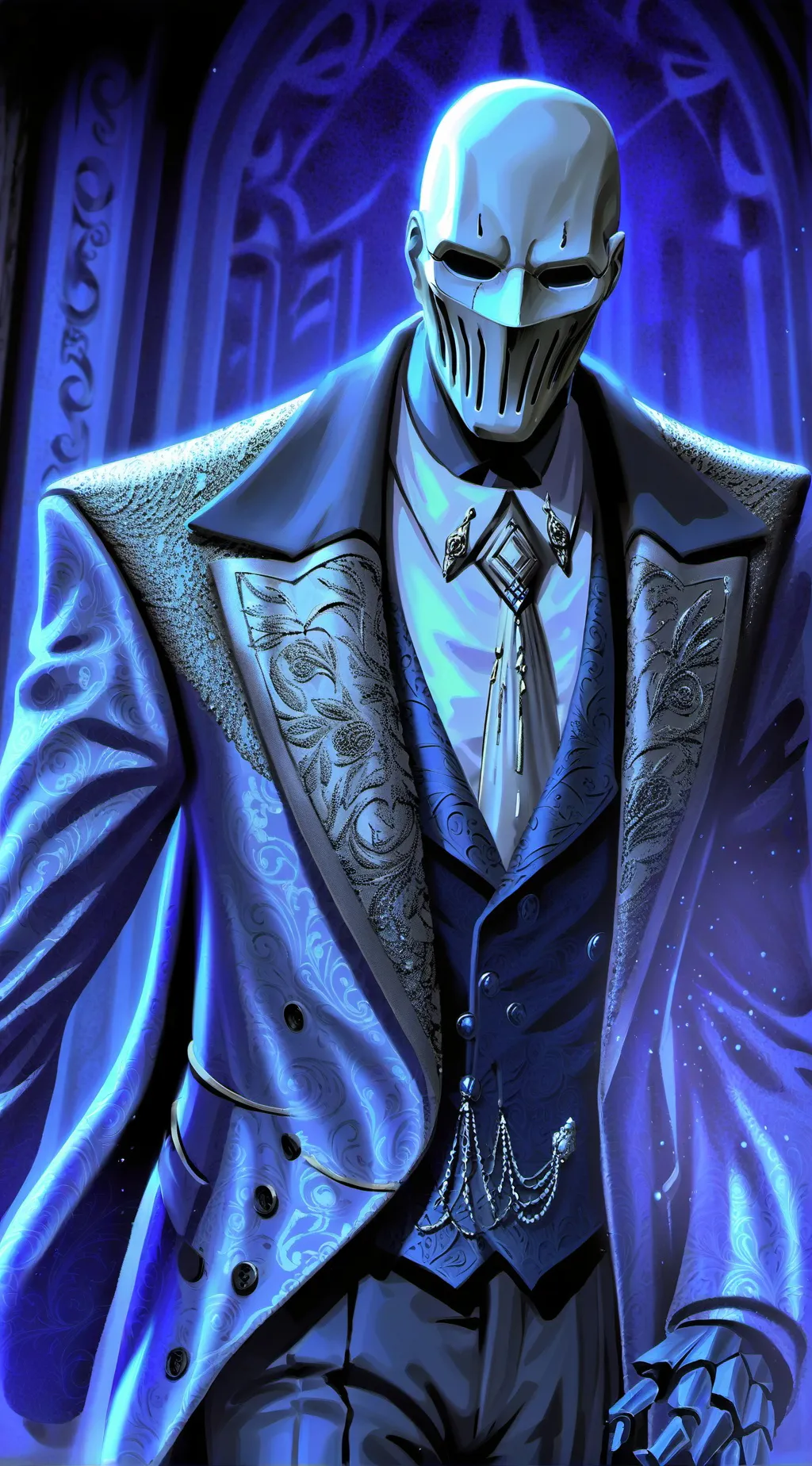 ai character: Slender man background