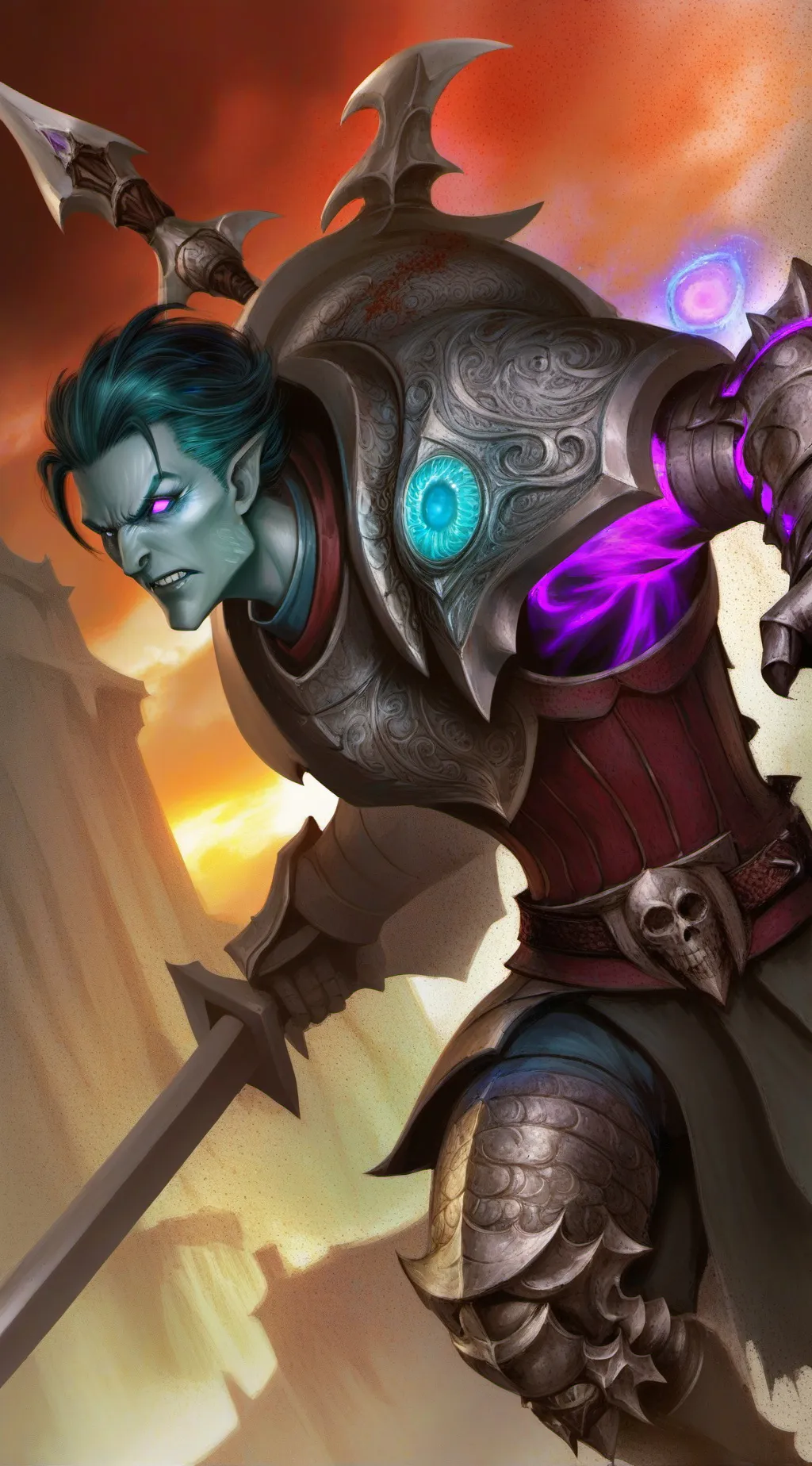 ai character: shadow titan background