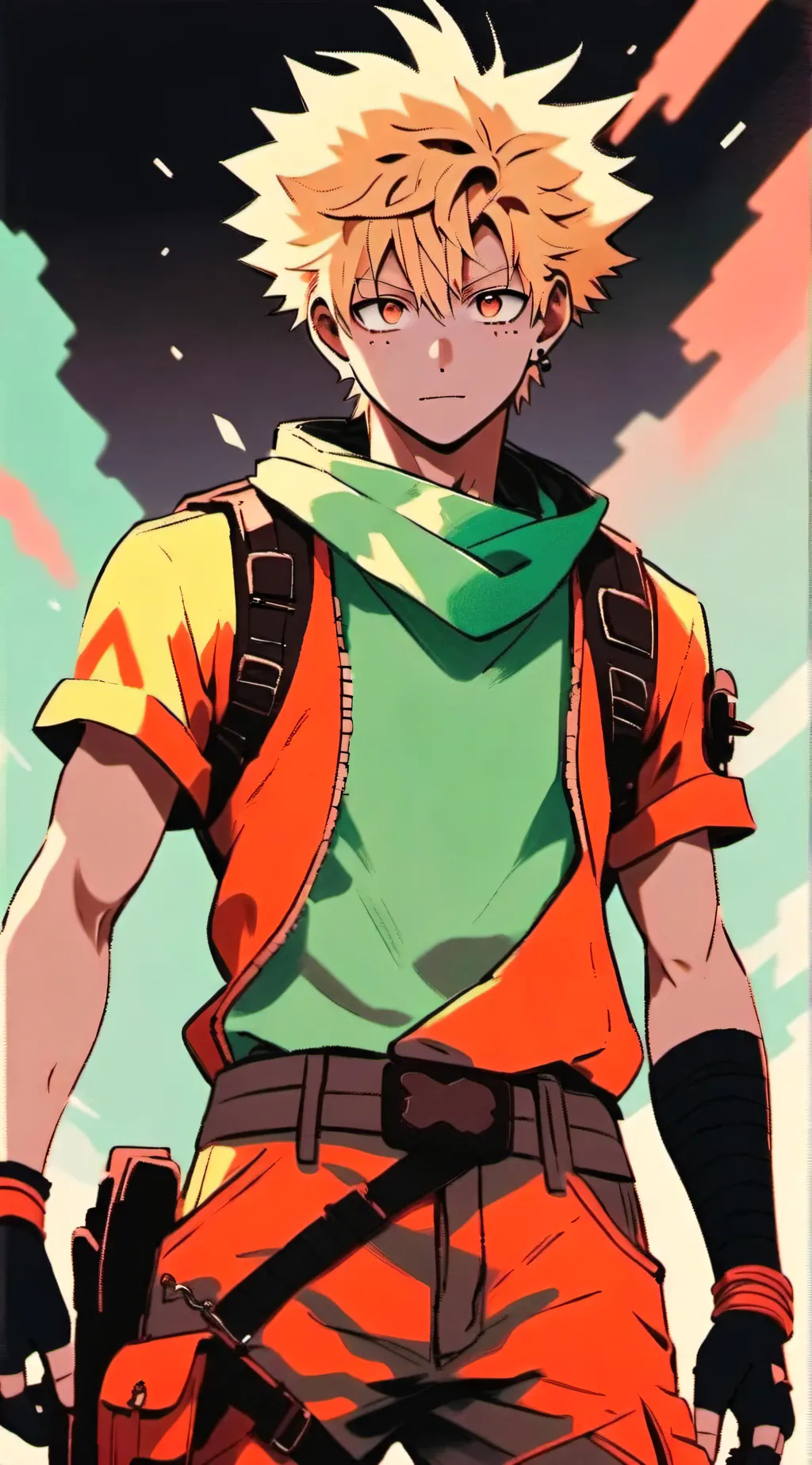 ai character: Bakugo and Kids background