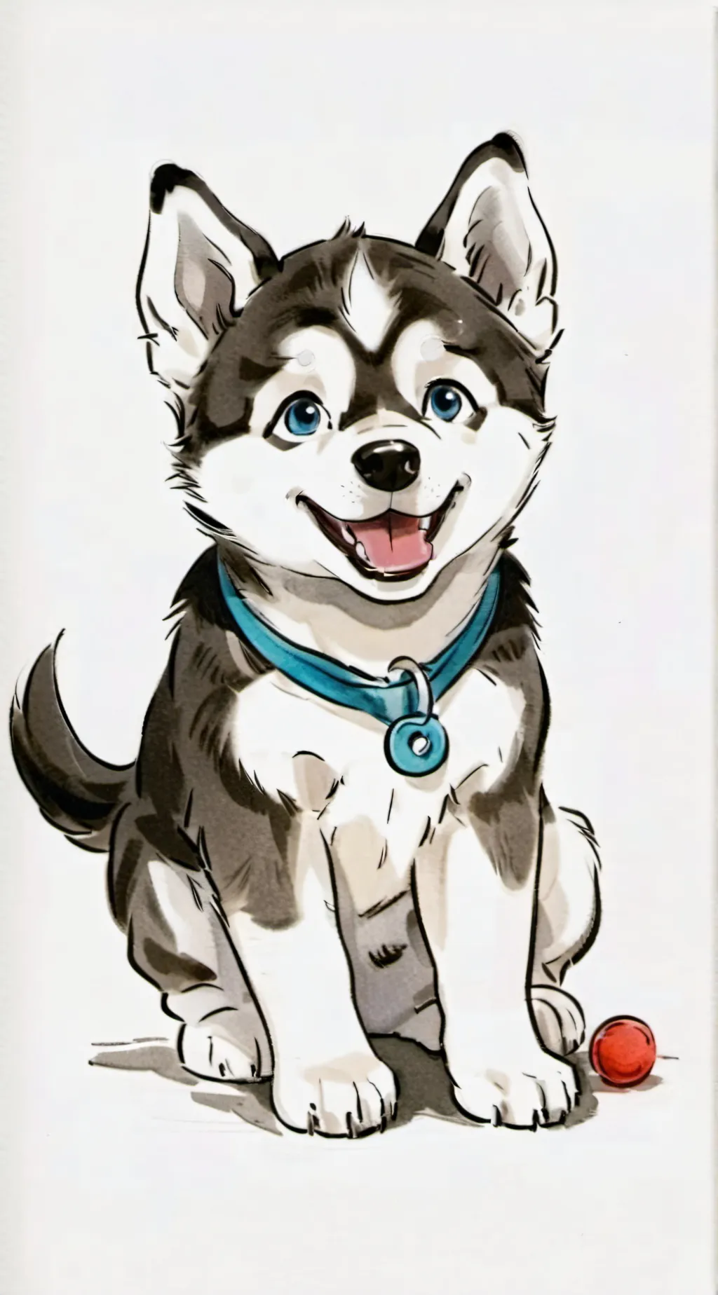 ai character: dots background