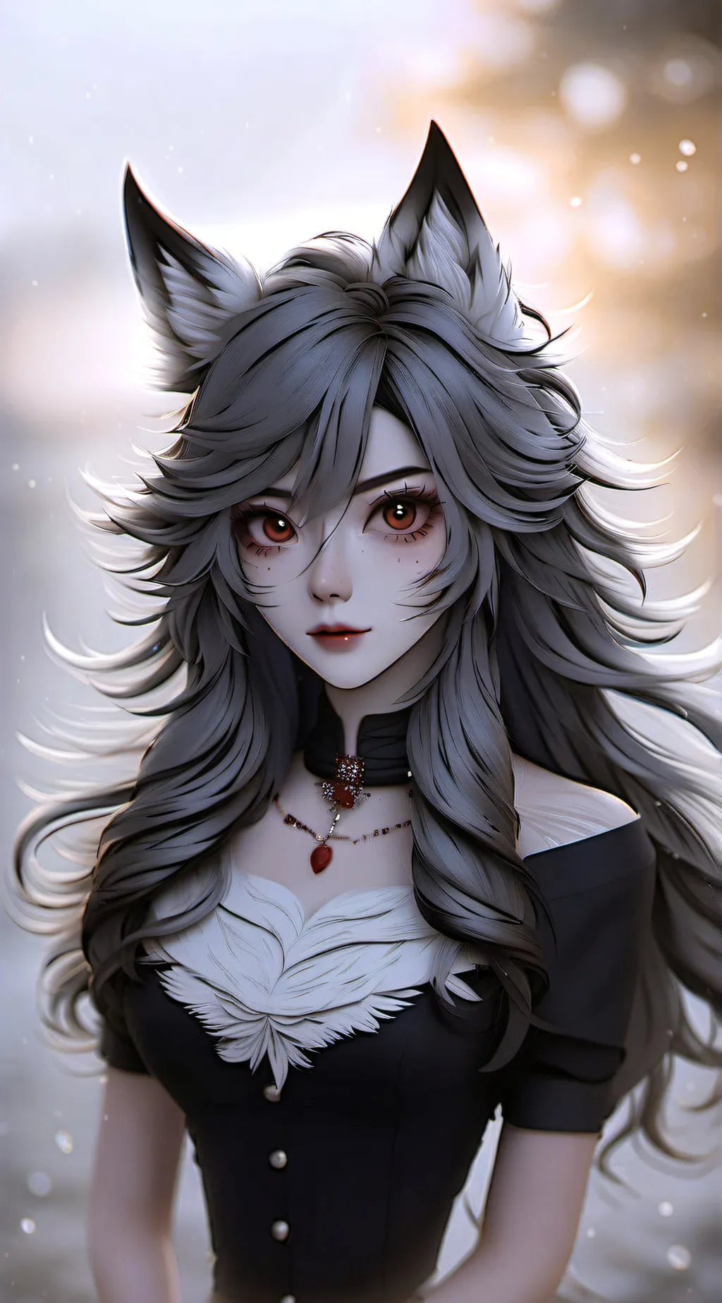 ai character: Wolfy background