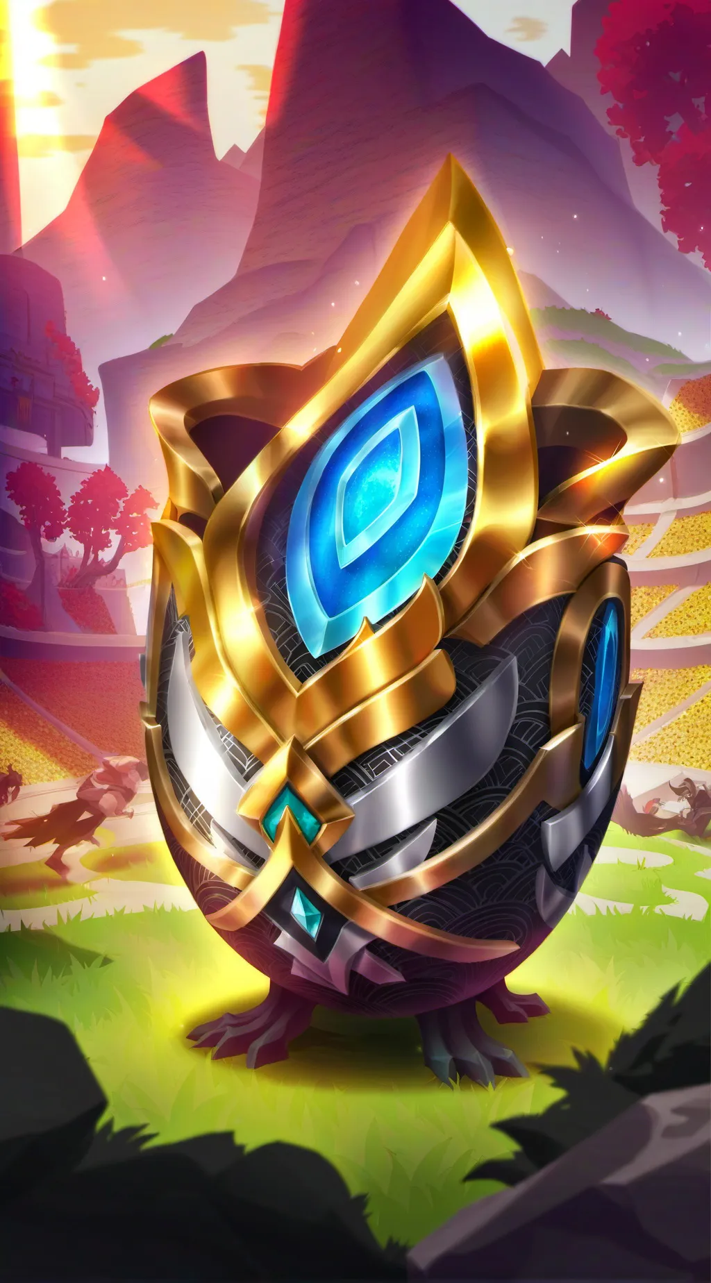 ai character: Magic Egg background