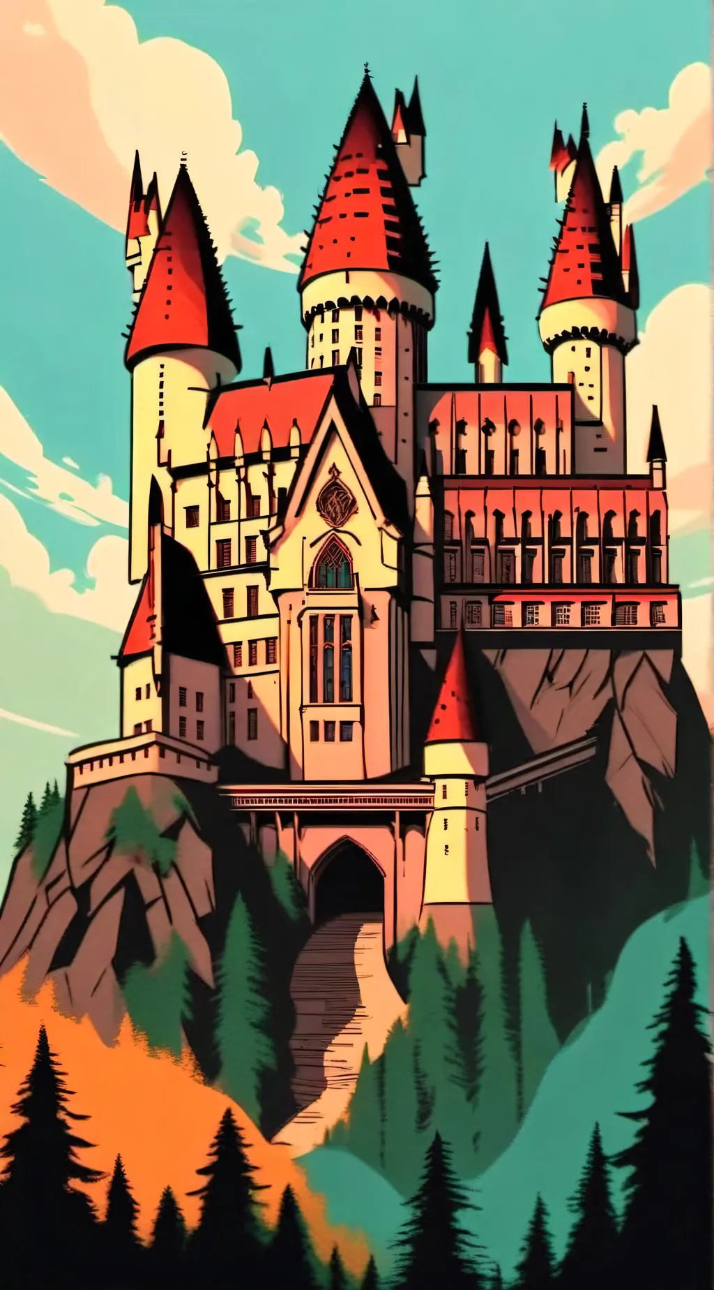 ai character: Hogwarts background