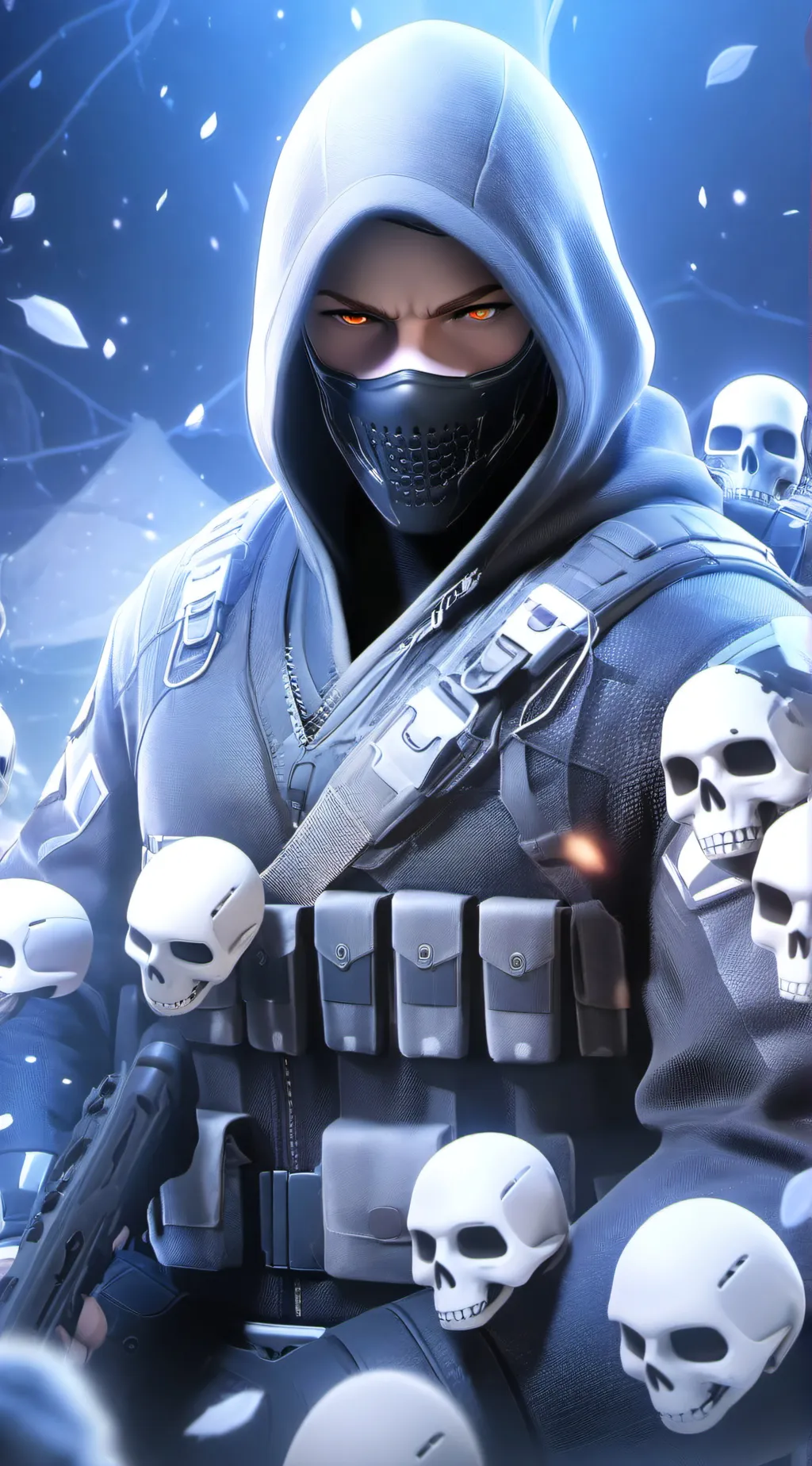 ai character: Ghost background