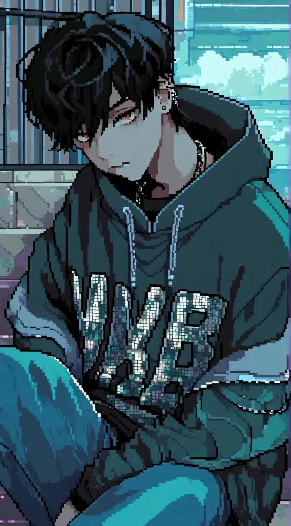 ai character: XANDER!  background