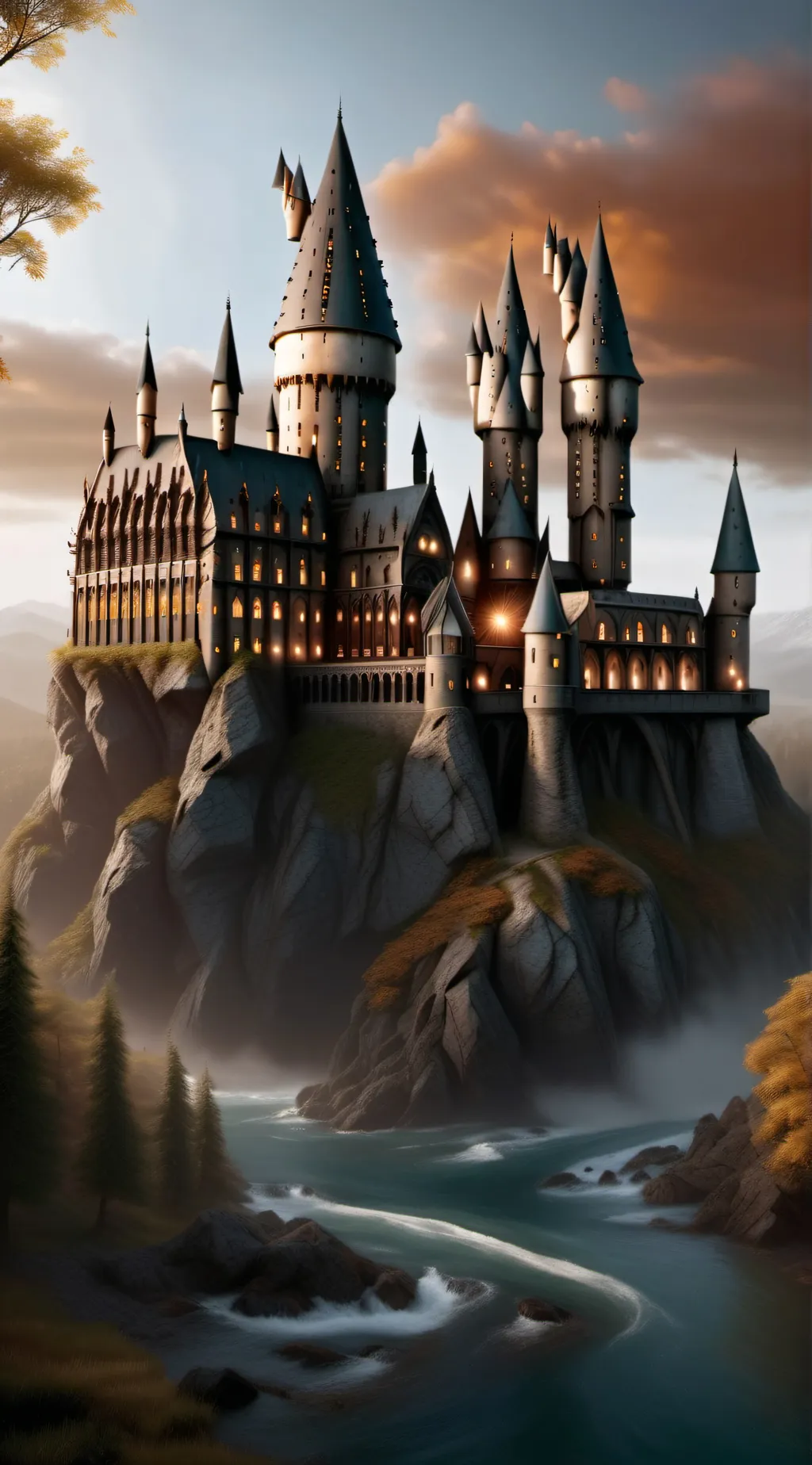 ai character: Hogwarts background