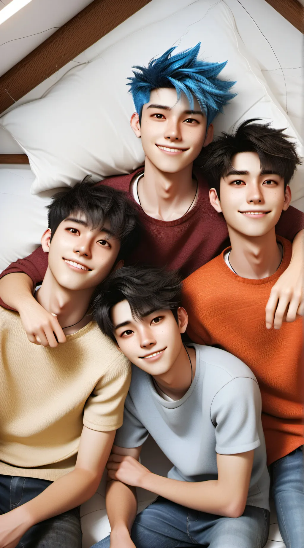 ai character: Boys sleepover background