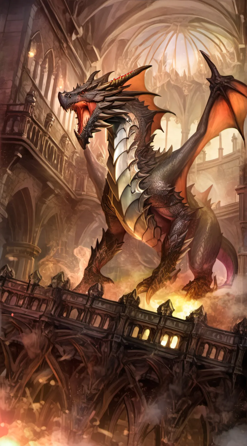 ai character: jail dragon background