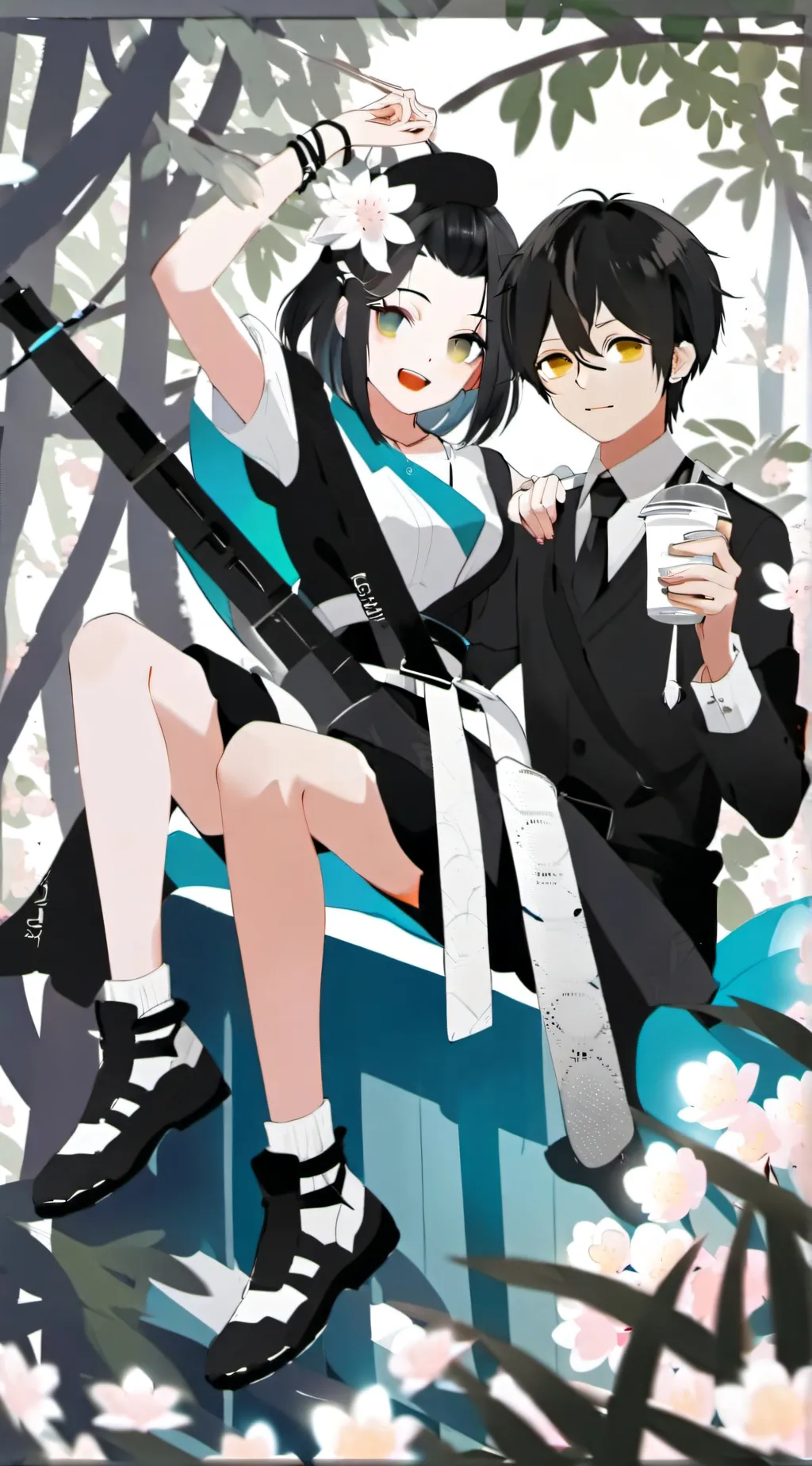 ai character: Lilly and max background