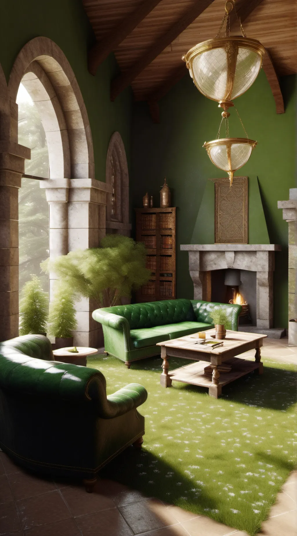 ai character: Hogwarts  background