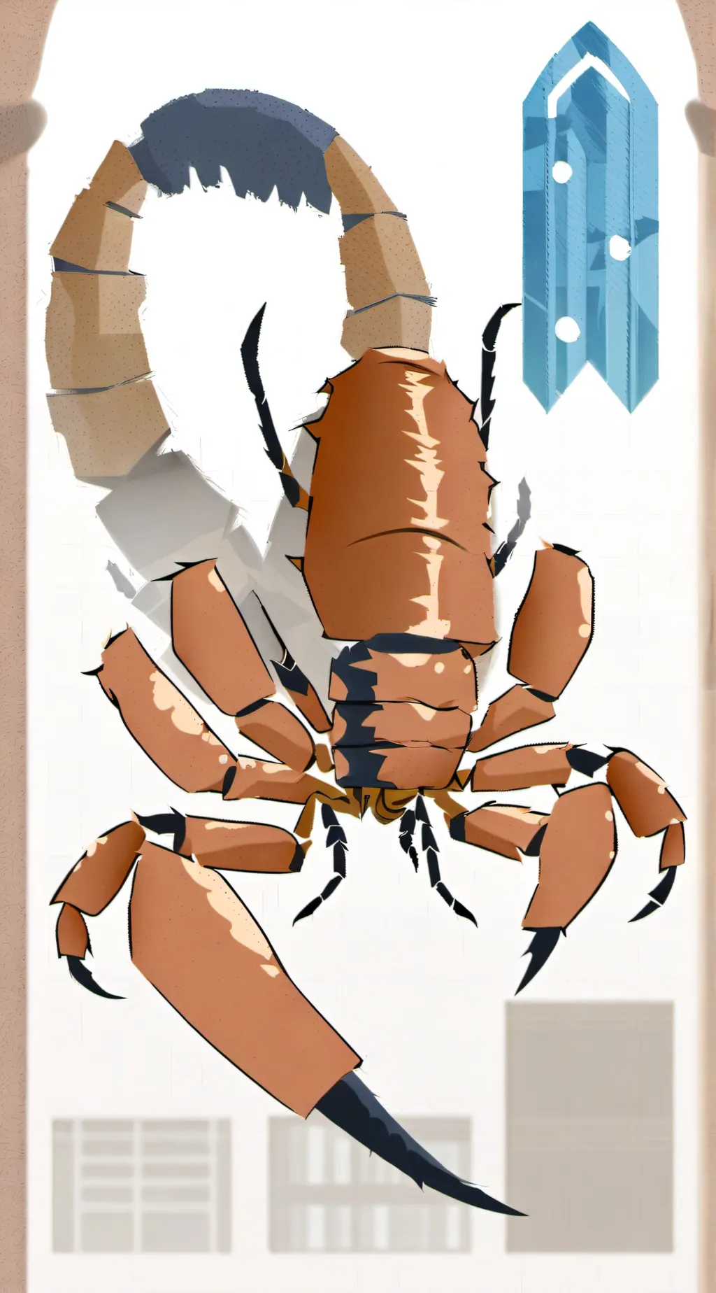 ai character: scorpion background