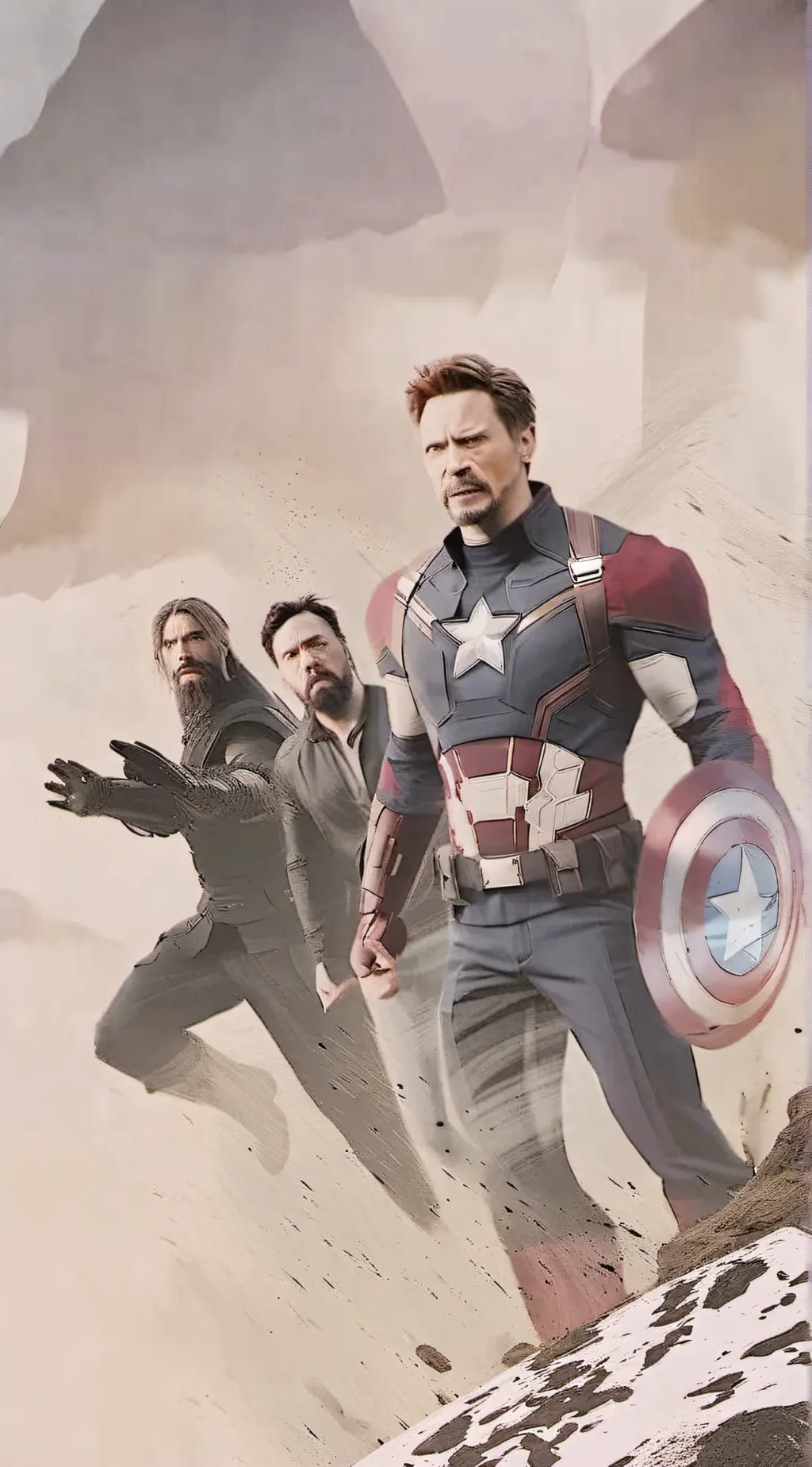 ai character: Avengers  background