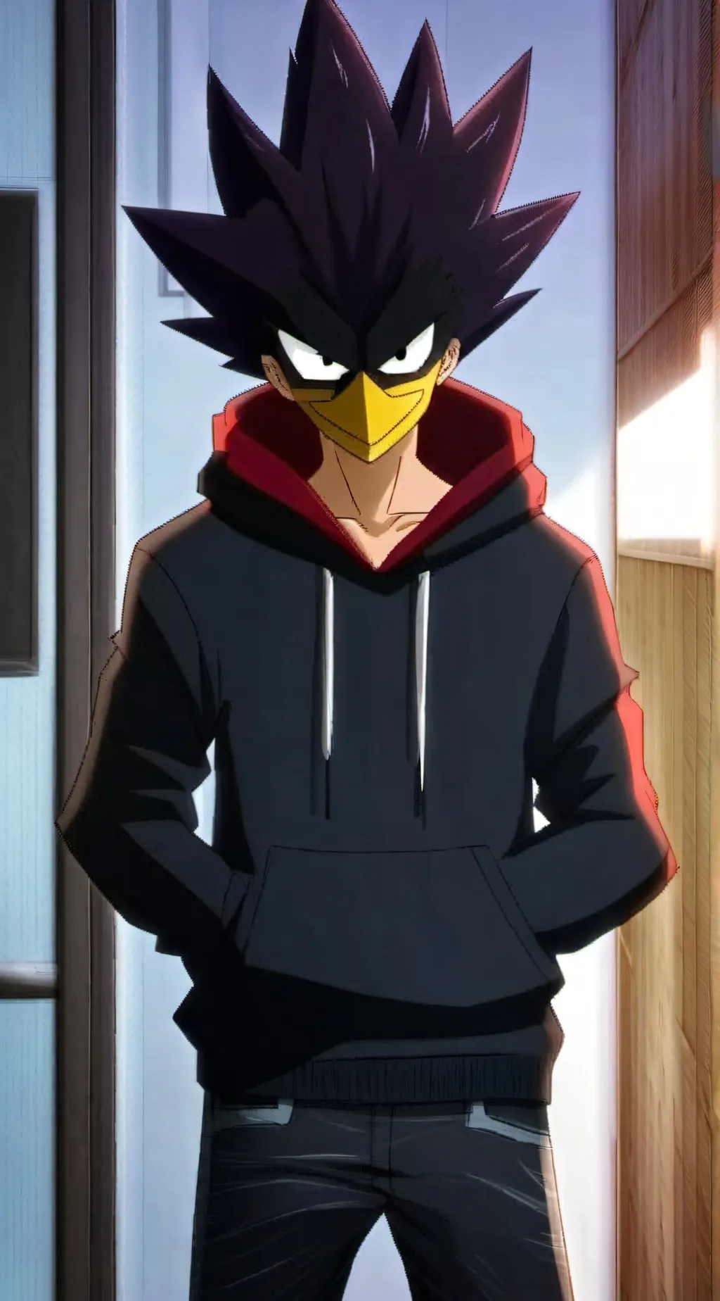 ai character: Tokoyami nightmare background