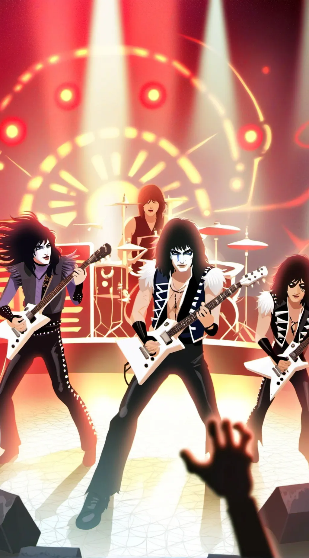 ai character: KISS background