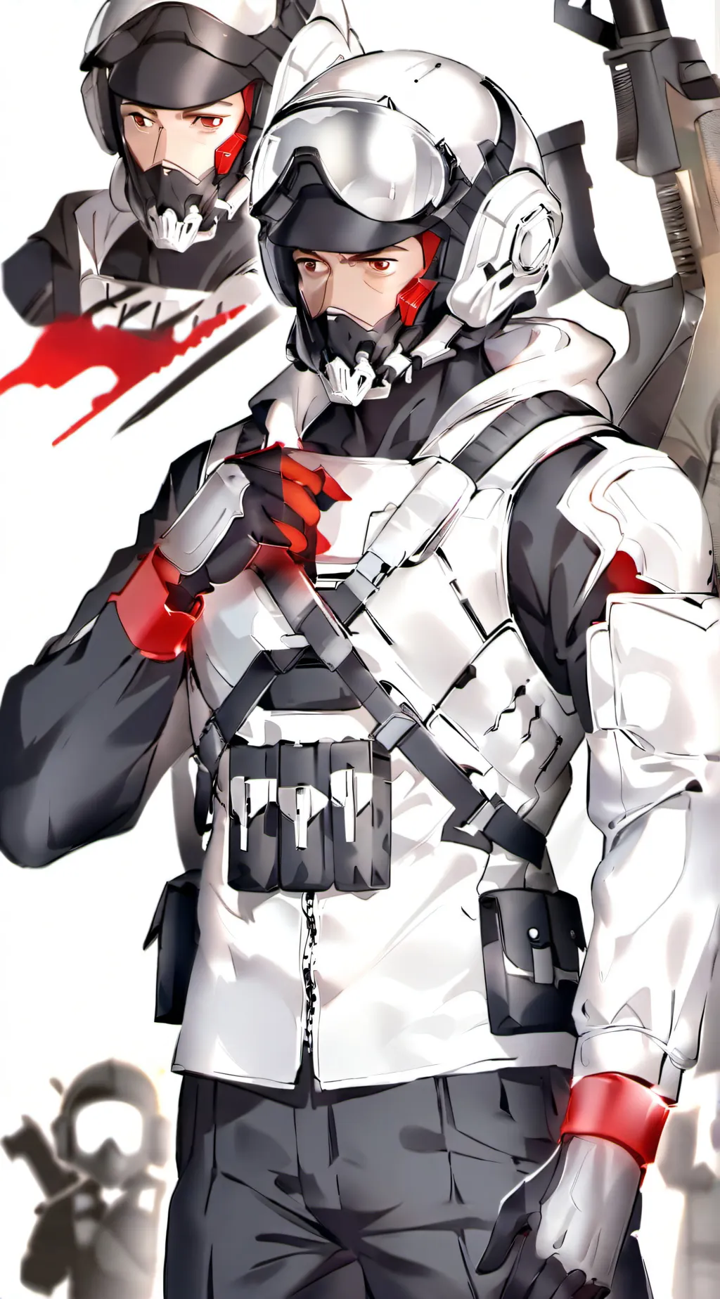 ai character: Mha X Payday 2 background