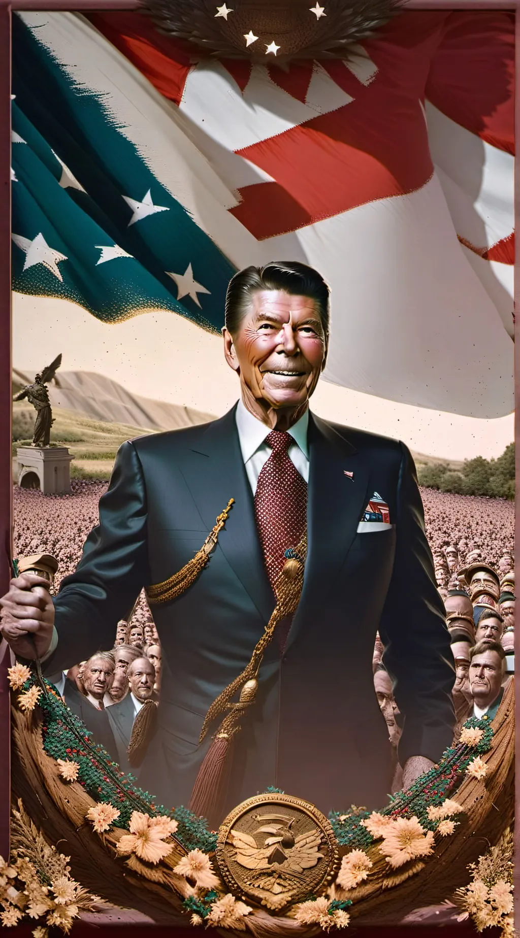 ai character: Ronald Reagan background