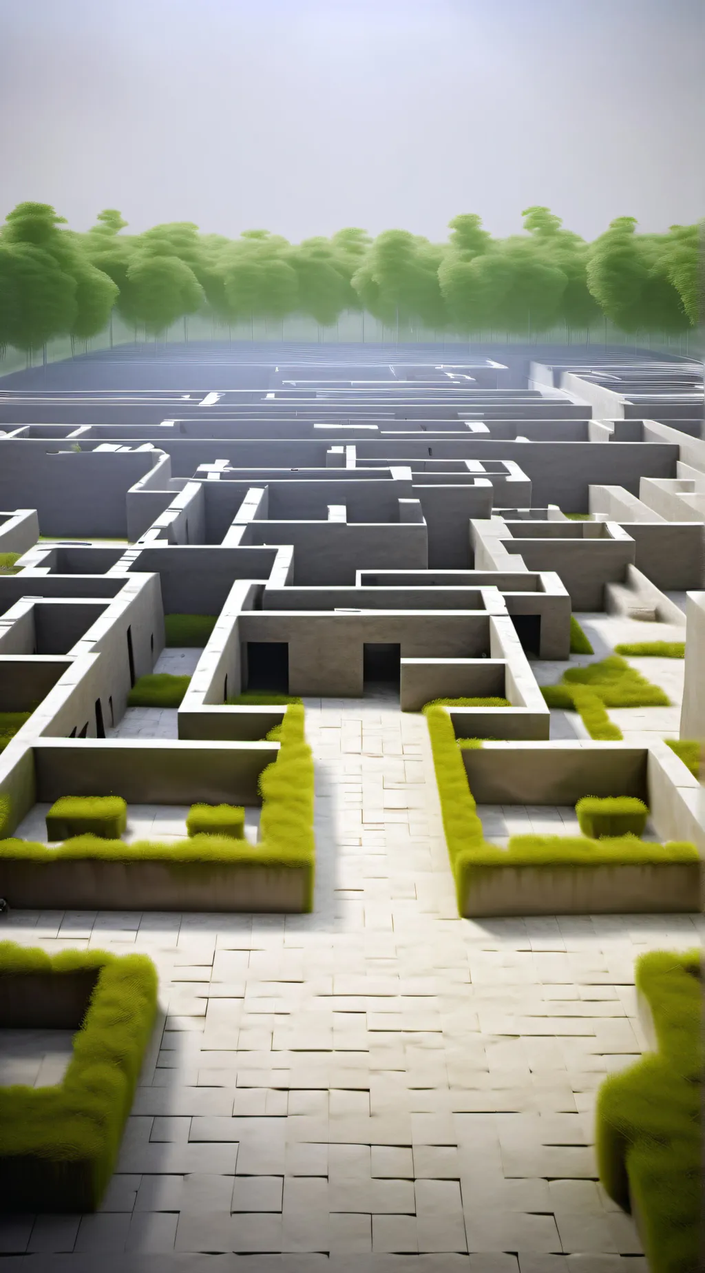 ai character: Maze runner  background