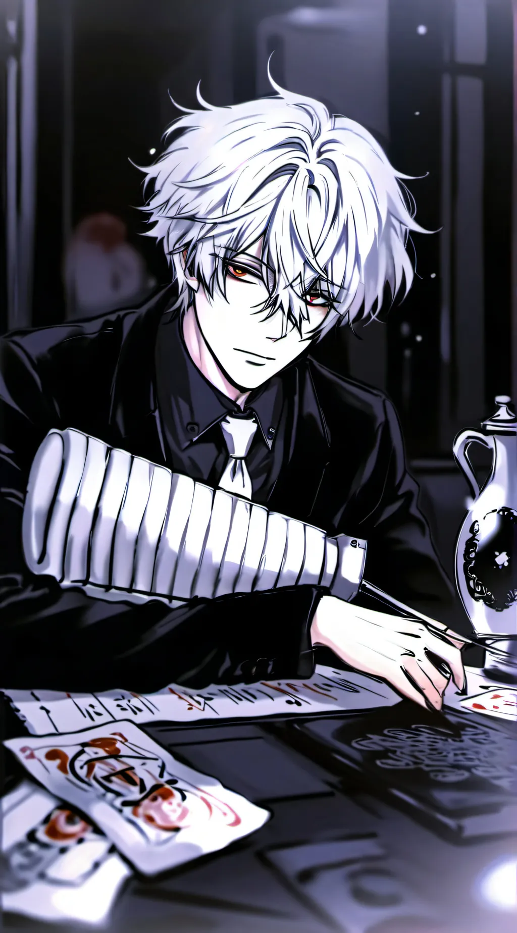 ai character: Leon background