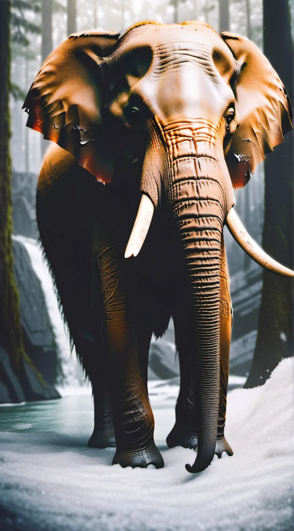 ai character: ice age  background