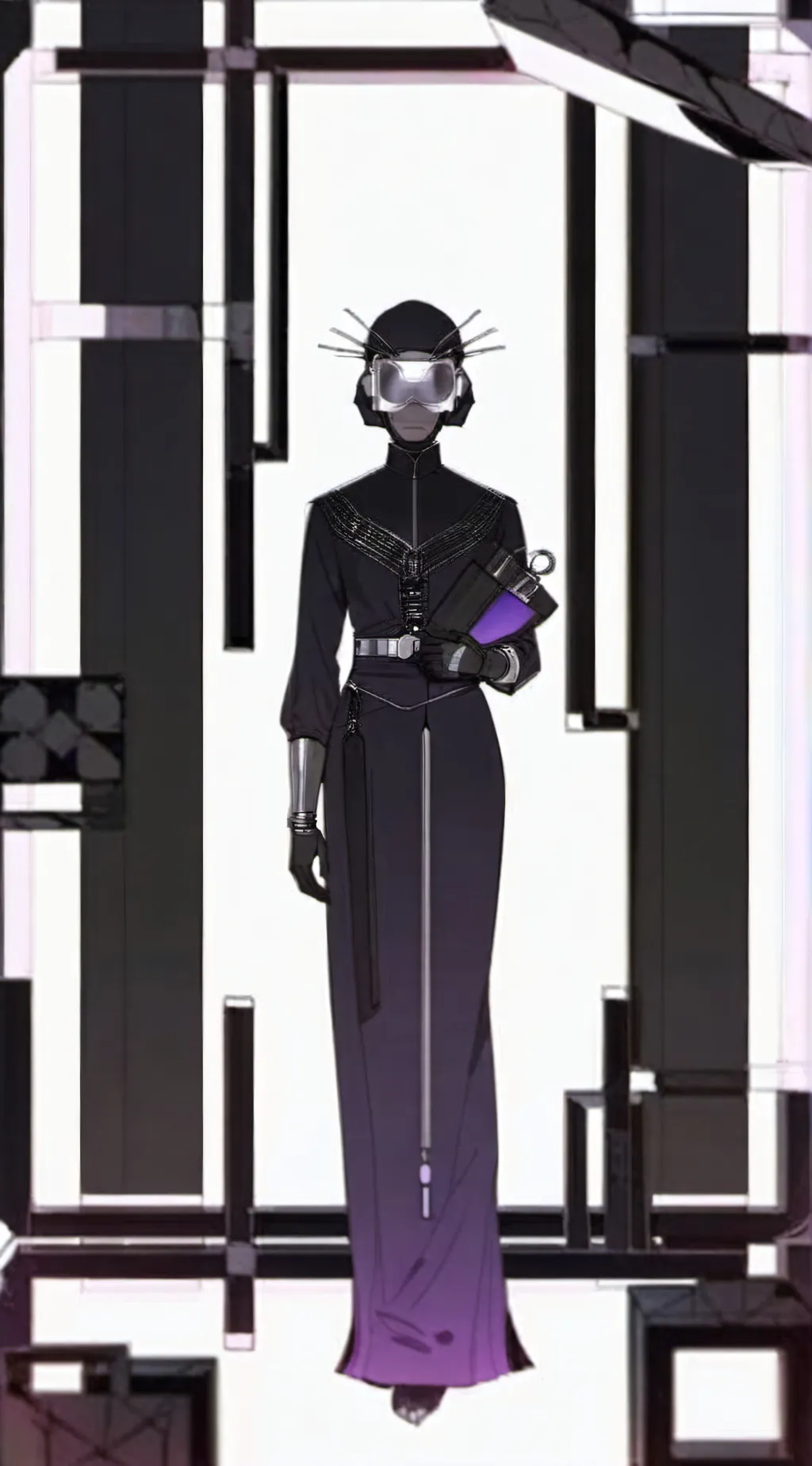 ai character: Titan tv woman  background