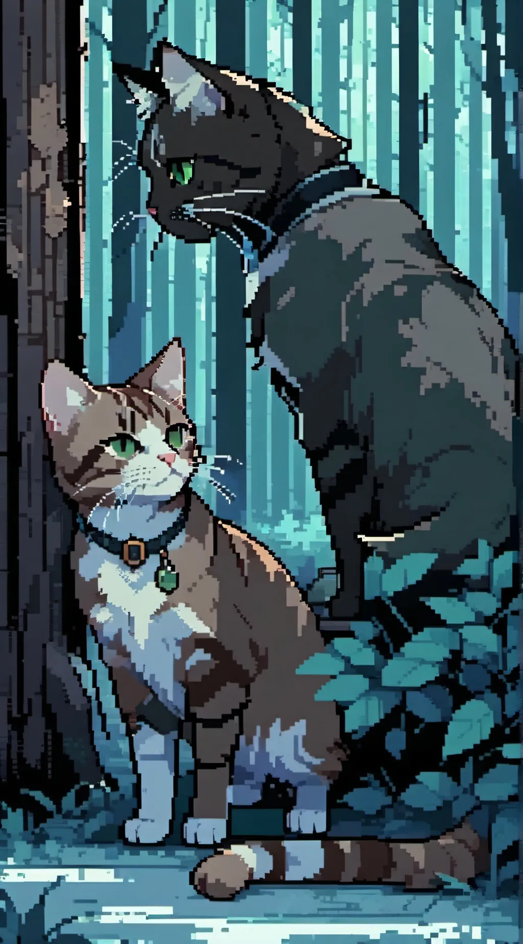ai character: Redtail+Tigerclaw background