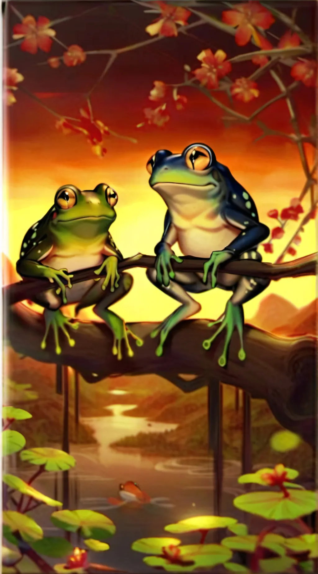 ai character: Sun and star background