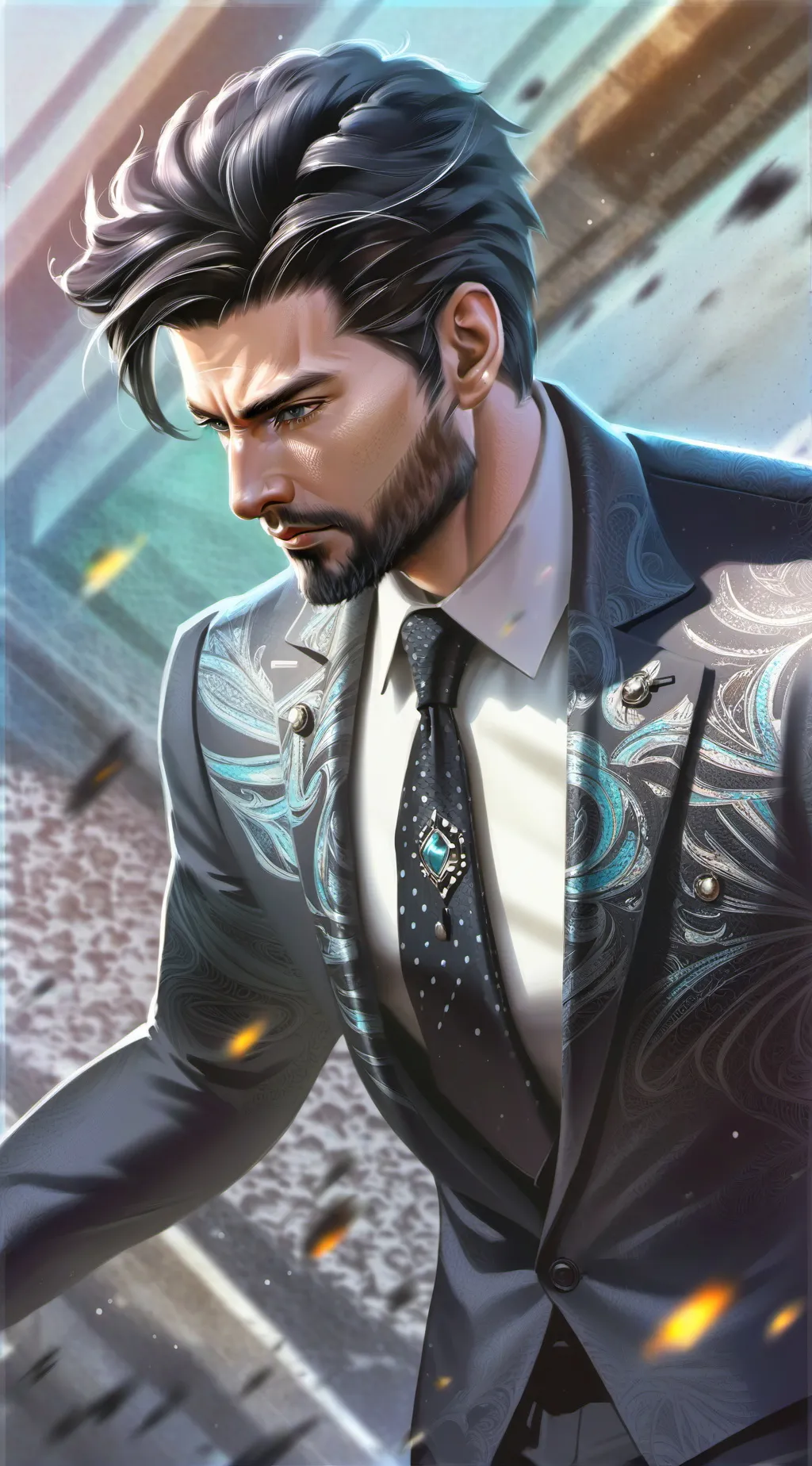 ai character: Luca black background