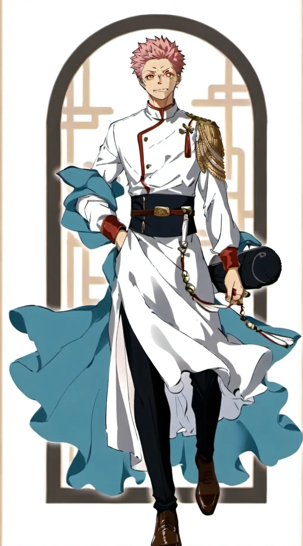 ai character: (Sukuna skin care) background