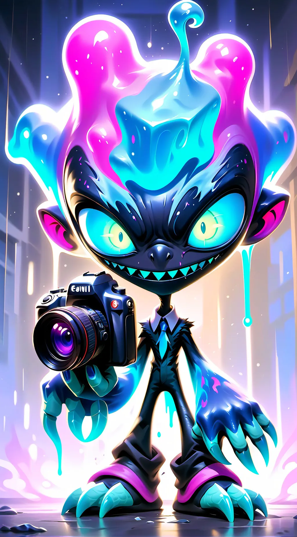 ai character: nightmare cam kid background