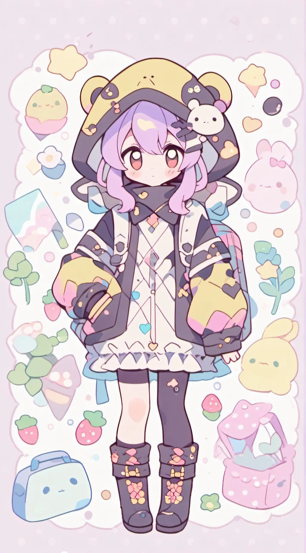 ai character: amazing digital  background