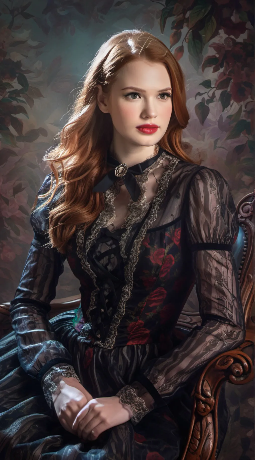 ai character: Madelaine petsch background