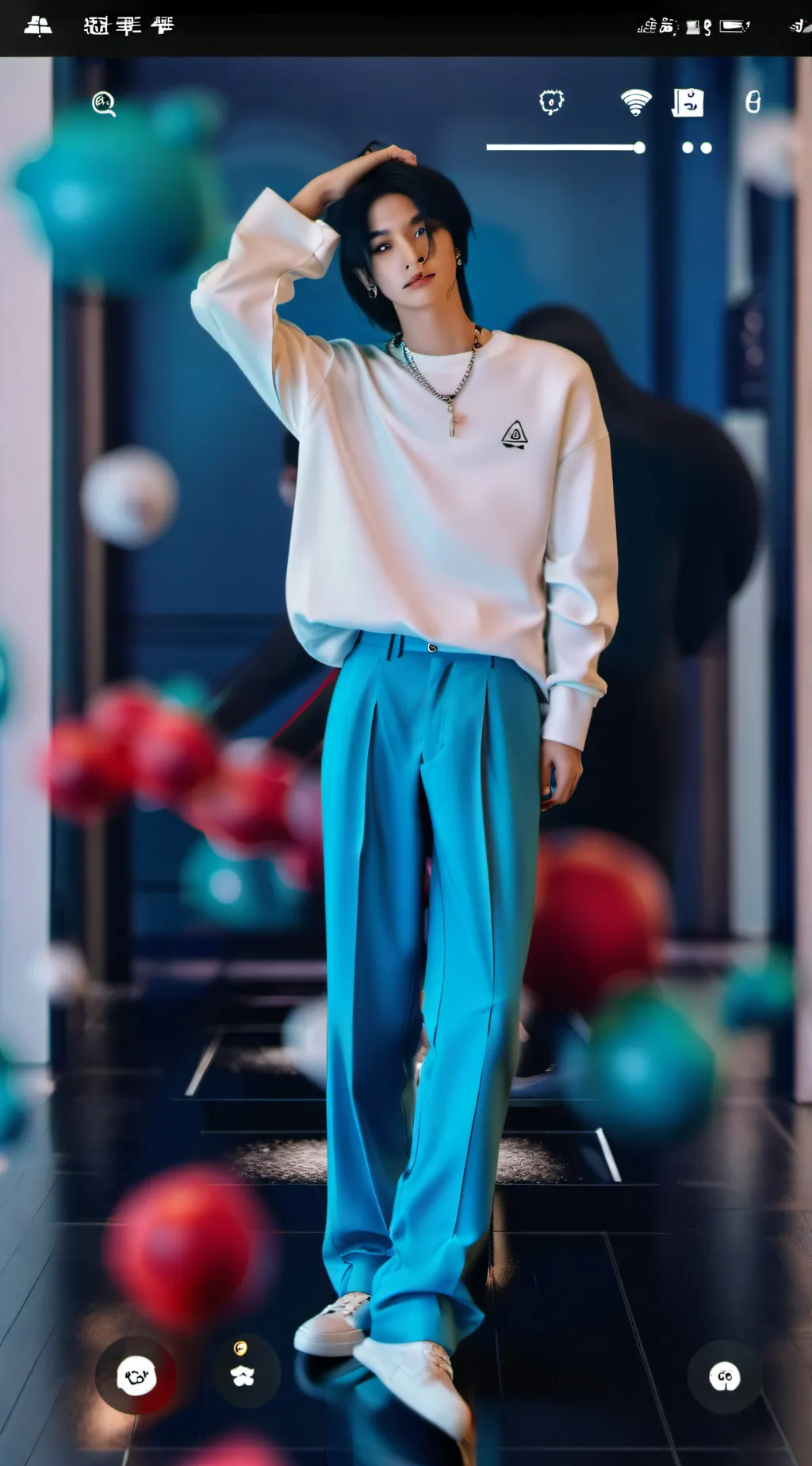ai character: hyunjin background