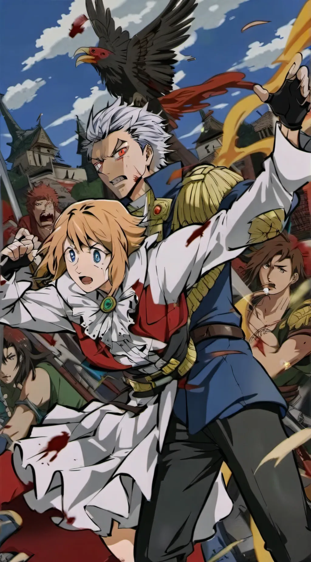 ai character: mha war broke out background