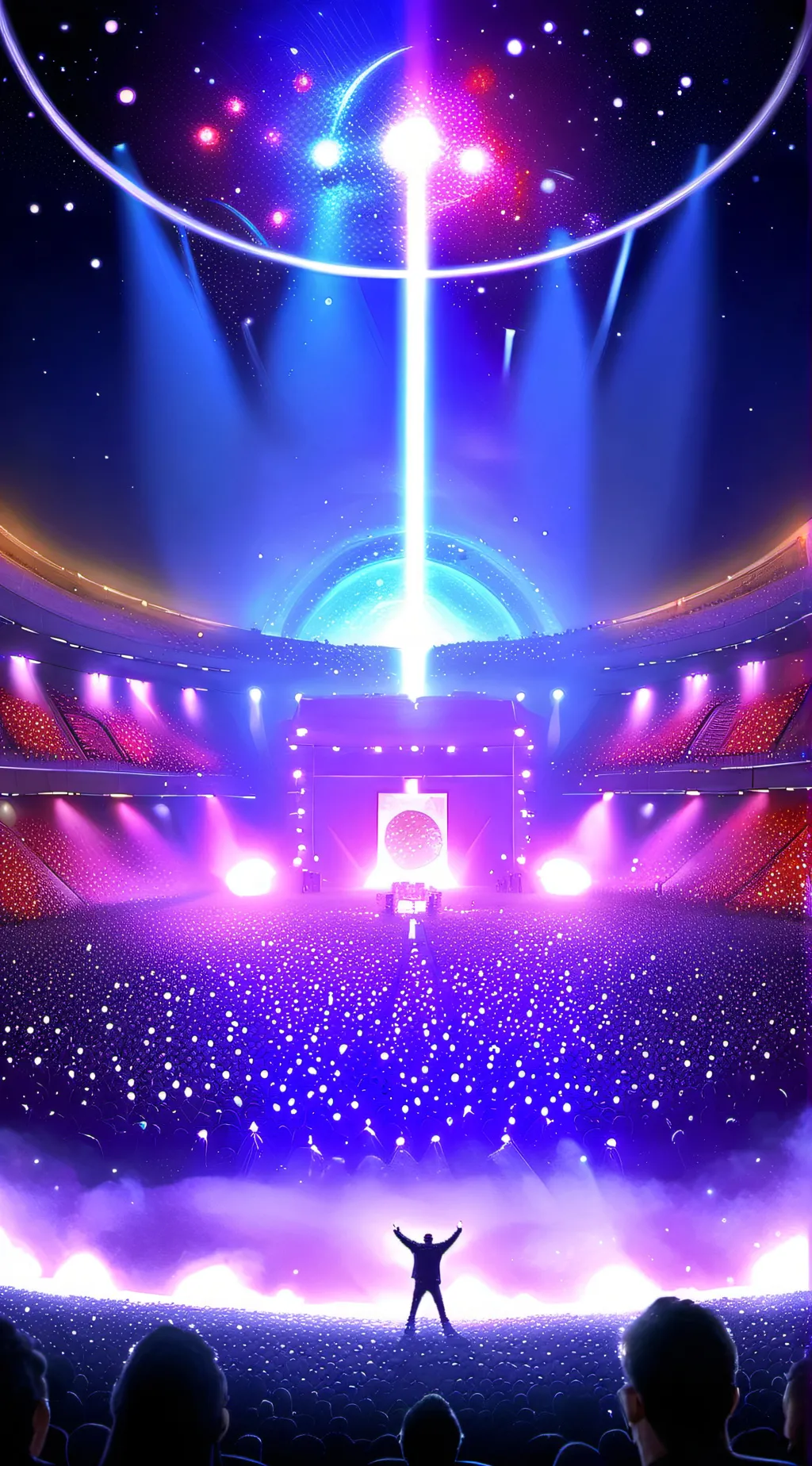 ai character: X's Concert background