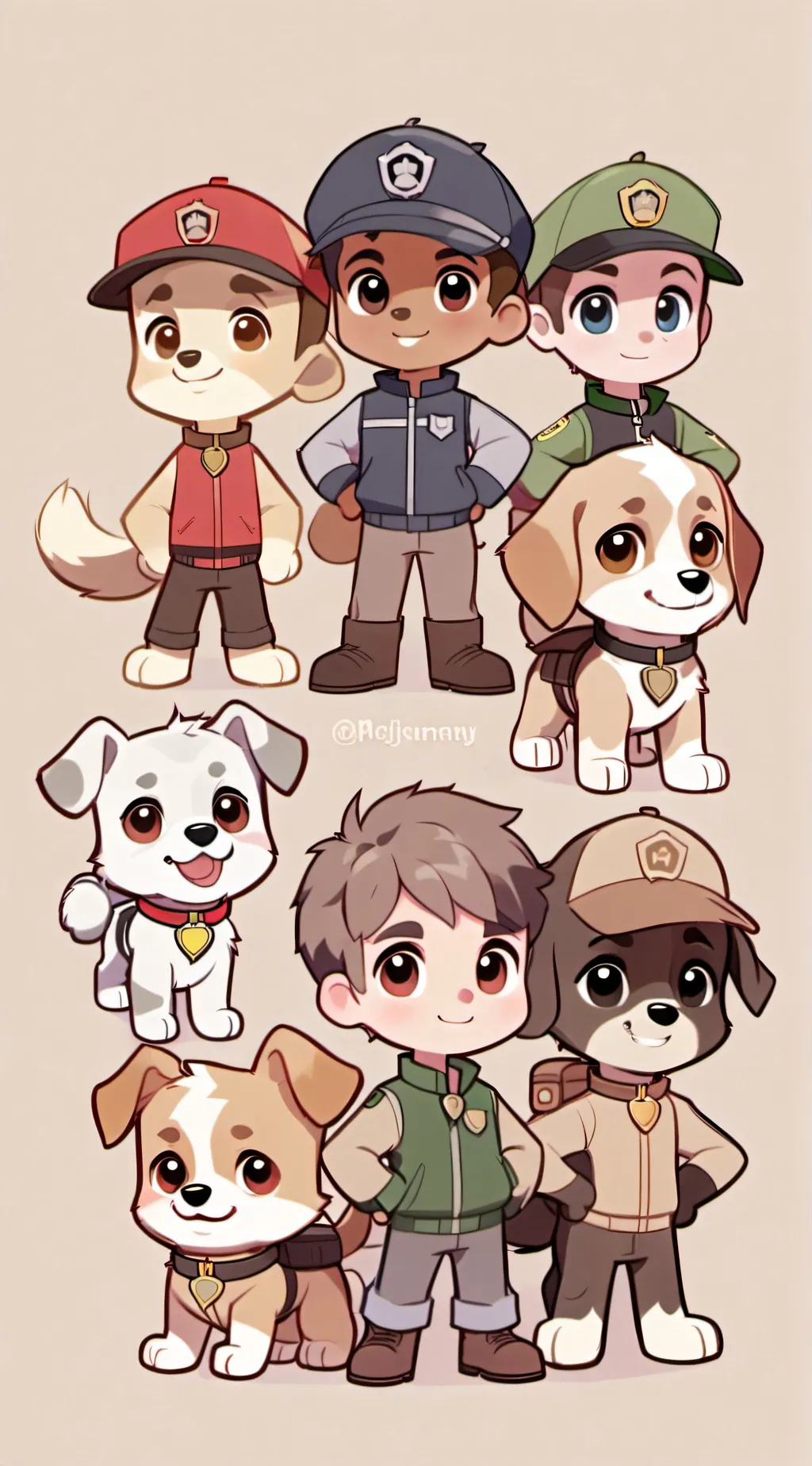 ai character: paw patrol background