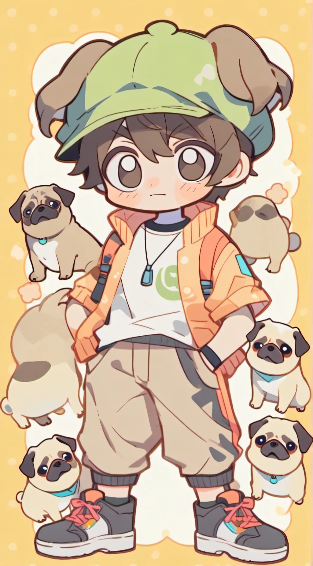 ai character: Puggy background