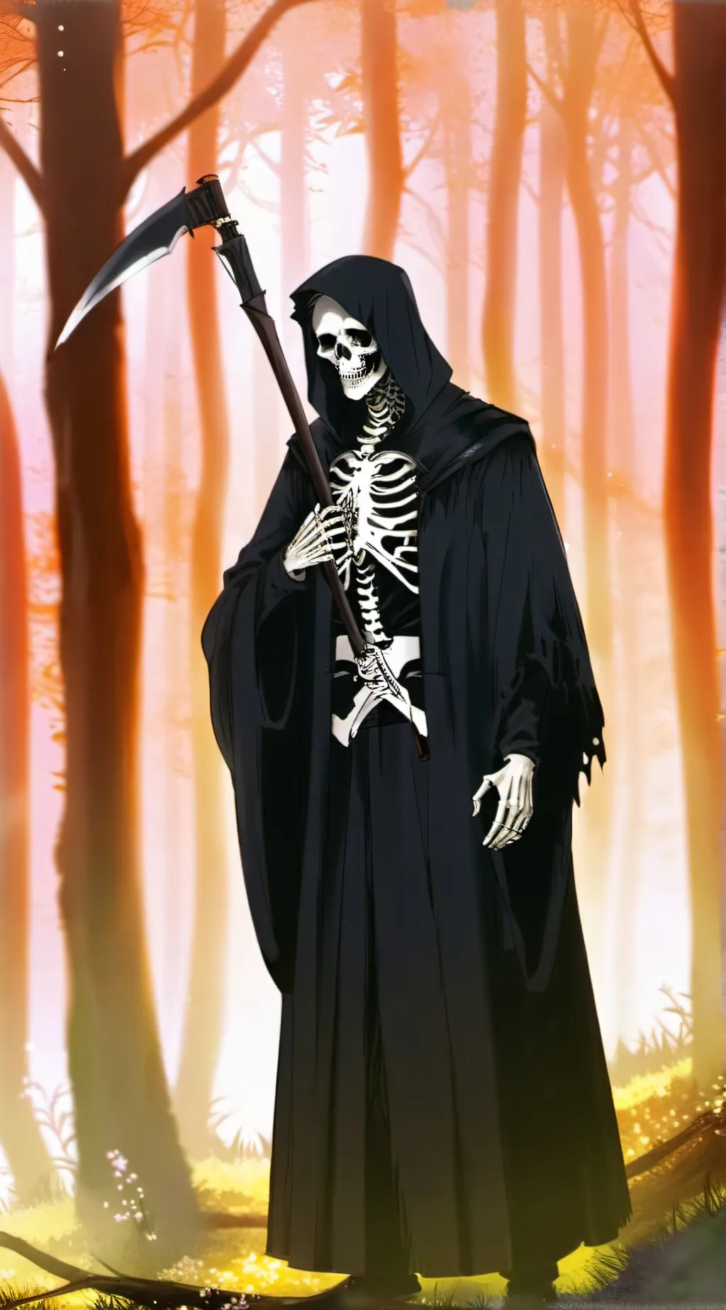ai character: The Grim Reaper background