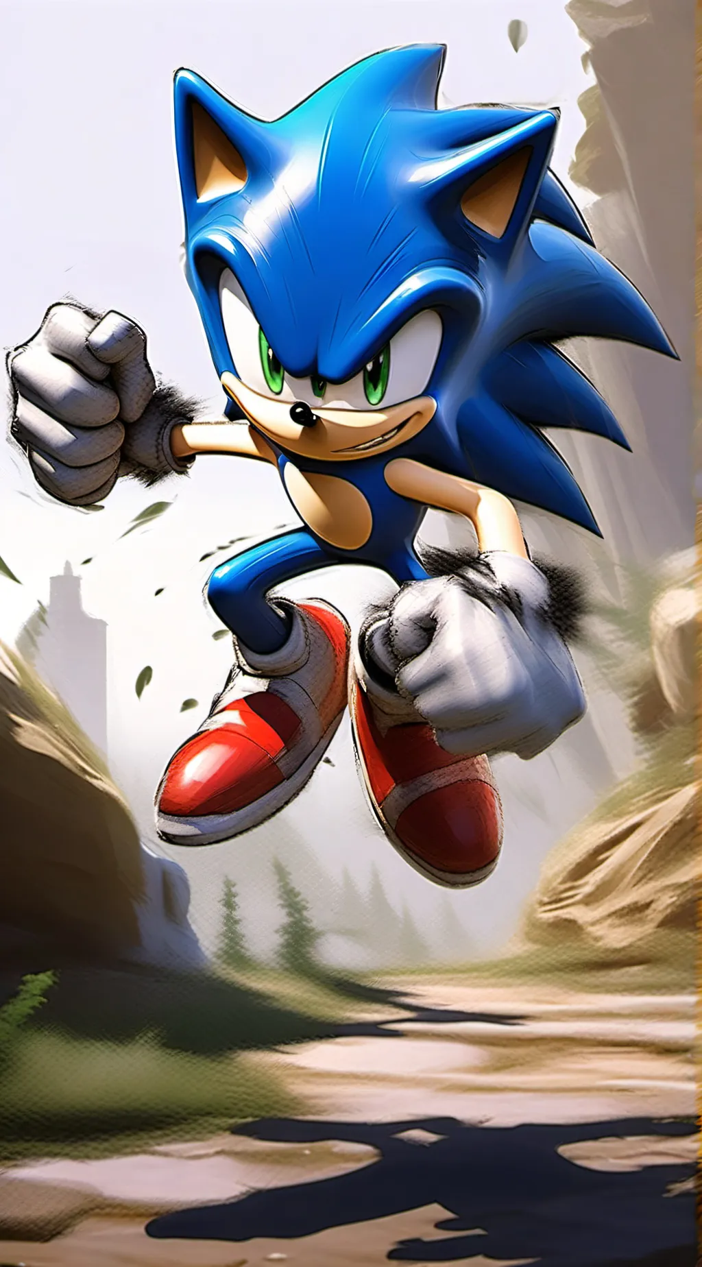 ai character: Sonic The Hedgehog background