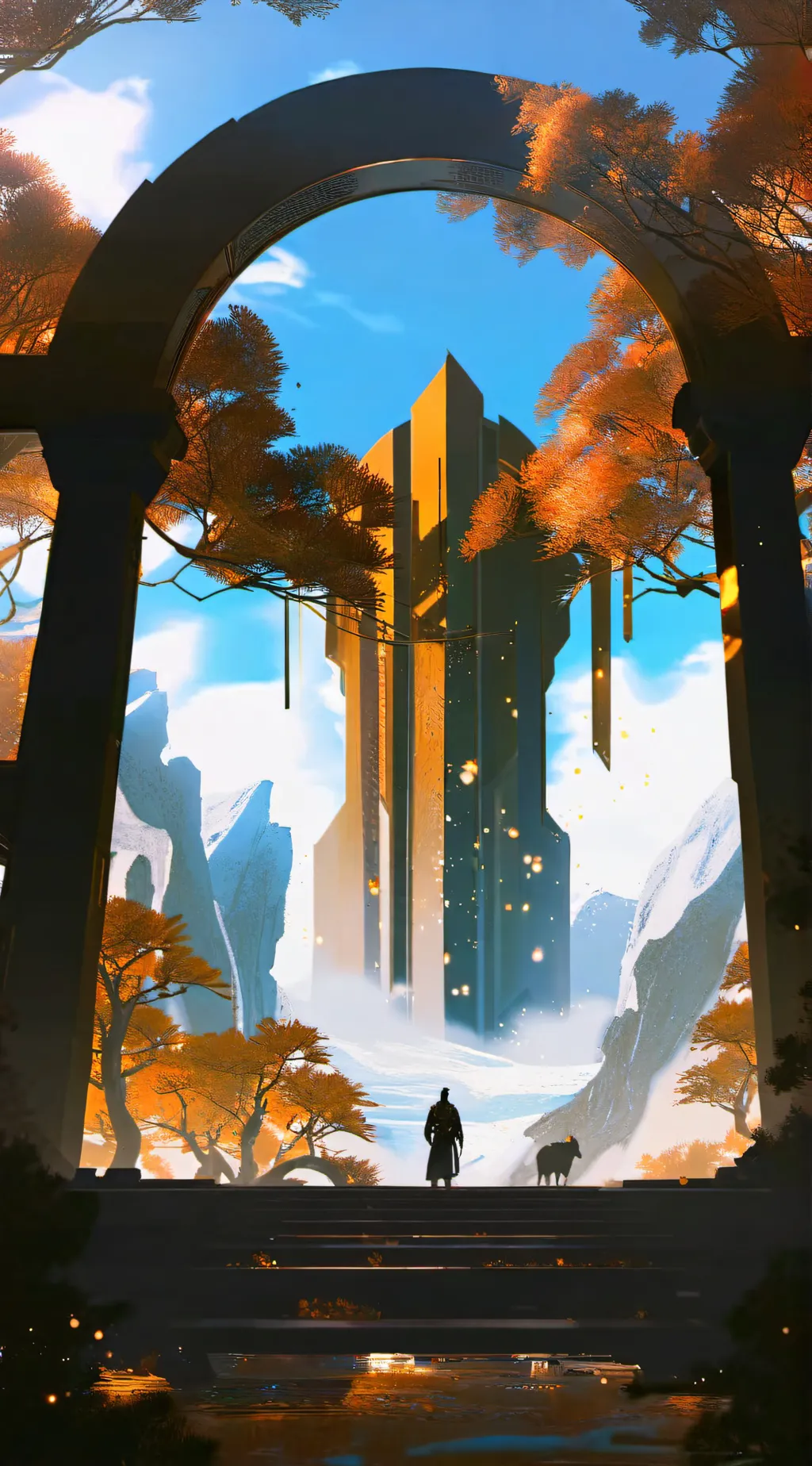 ai character: the show portal  background