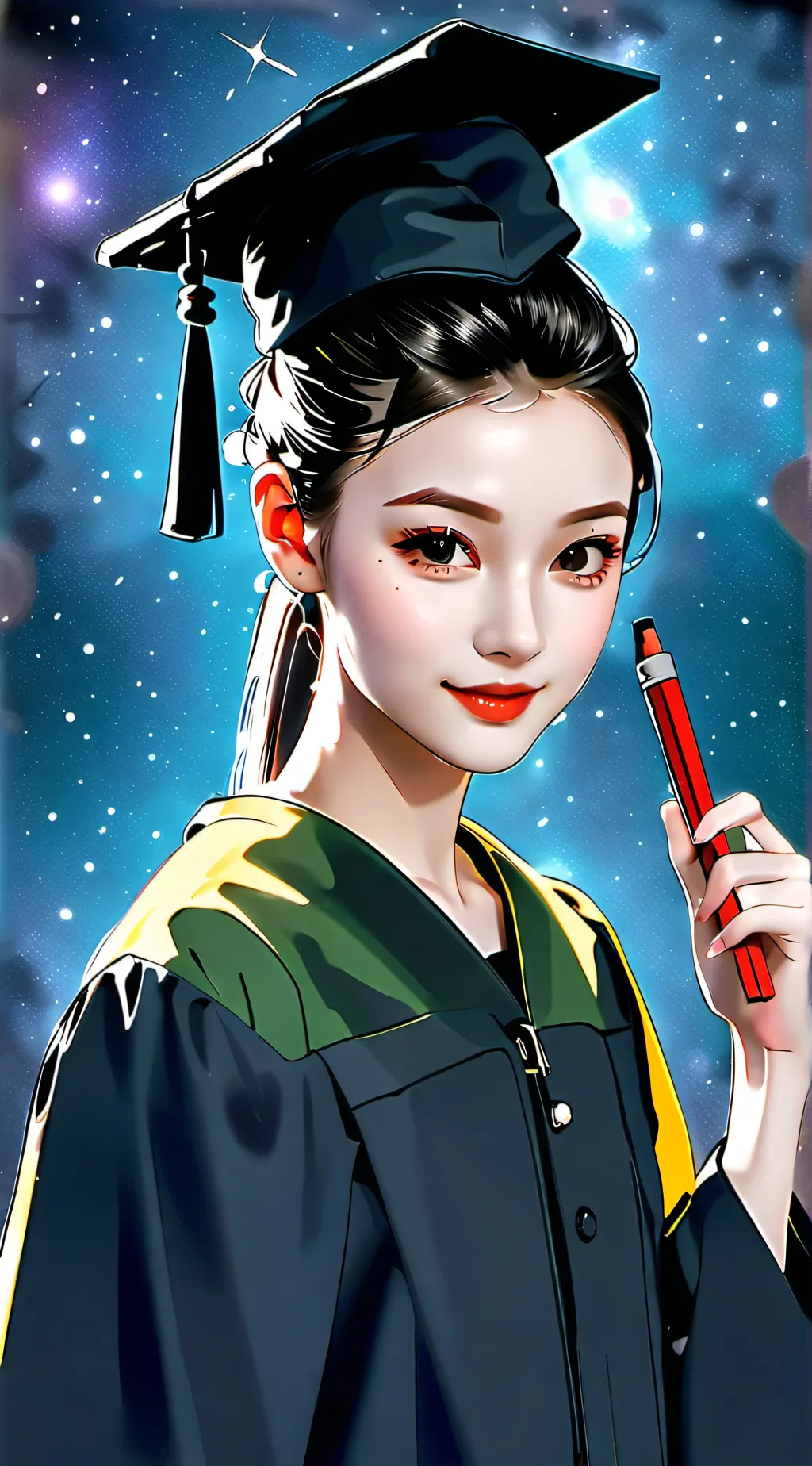 ai character: Sarah Cleverson  background