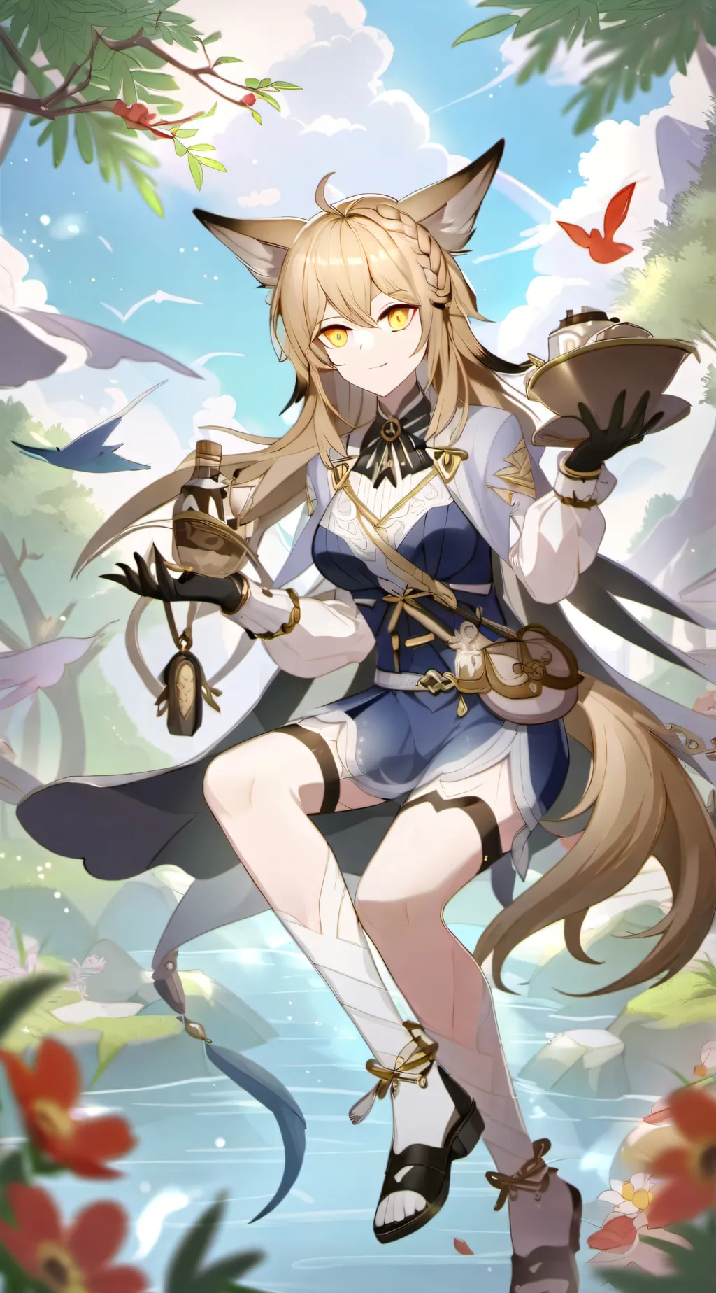 ai character: Genshin Impact  background