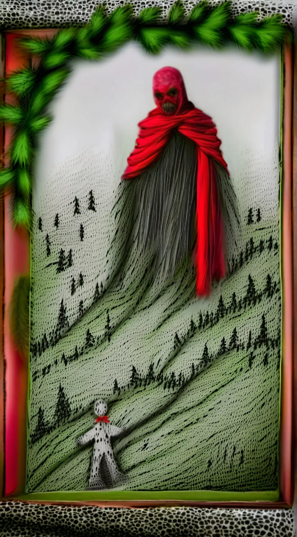 ai character: Christmas df  background