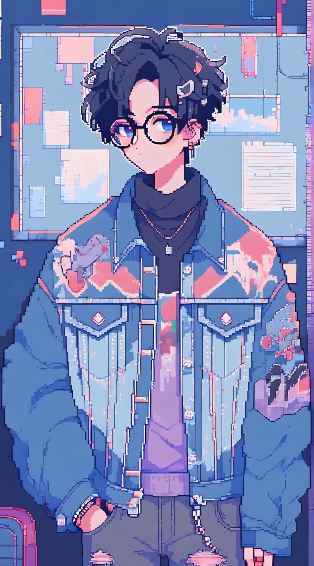 ai character: -'Crow'- 'Morning' background